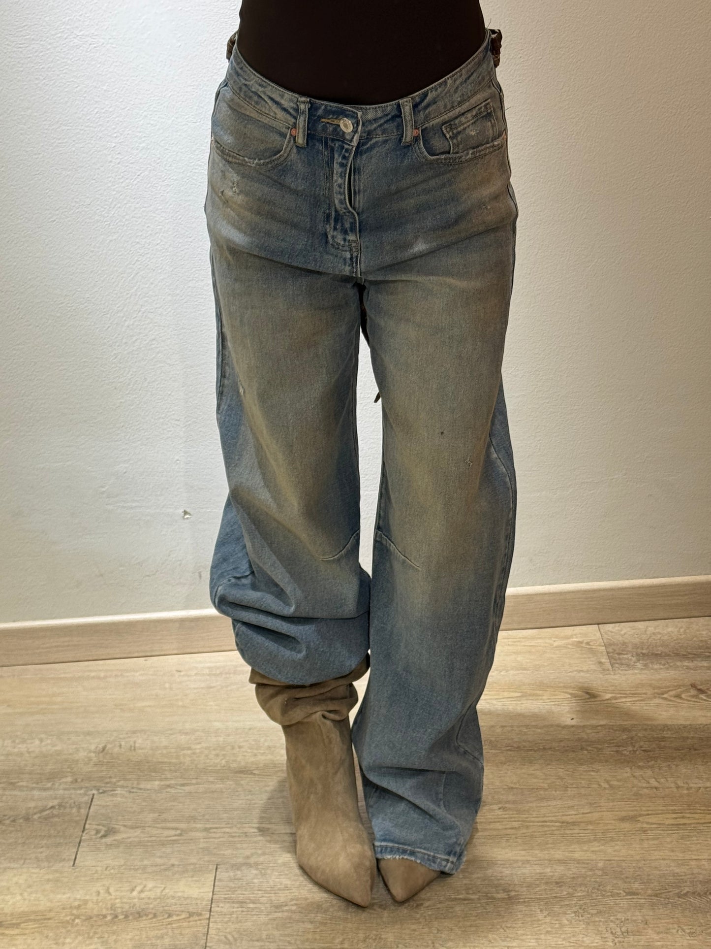 DENIM BALOON CAMICIA
