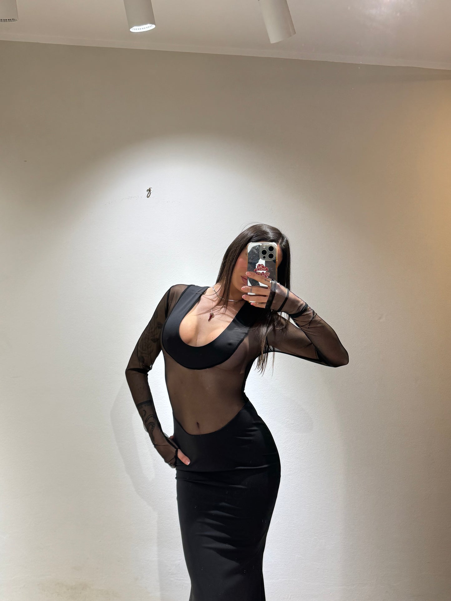 LONG DRESS VELATO