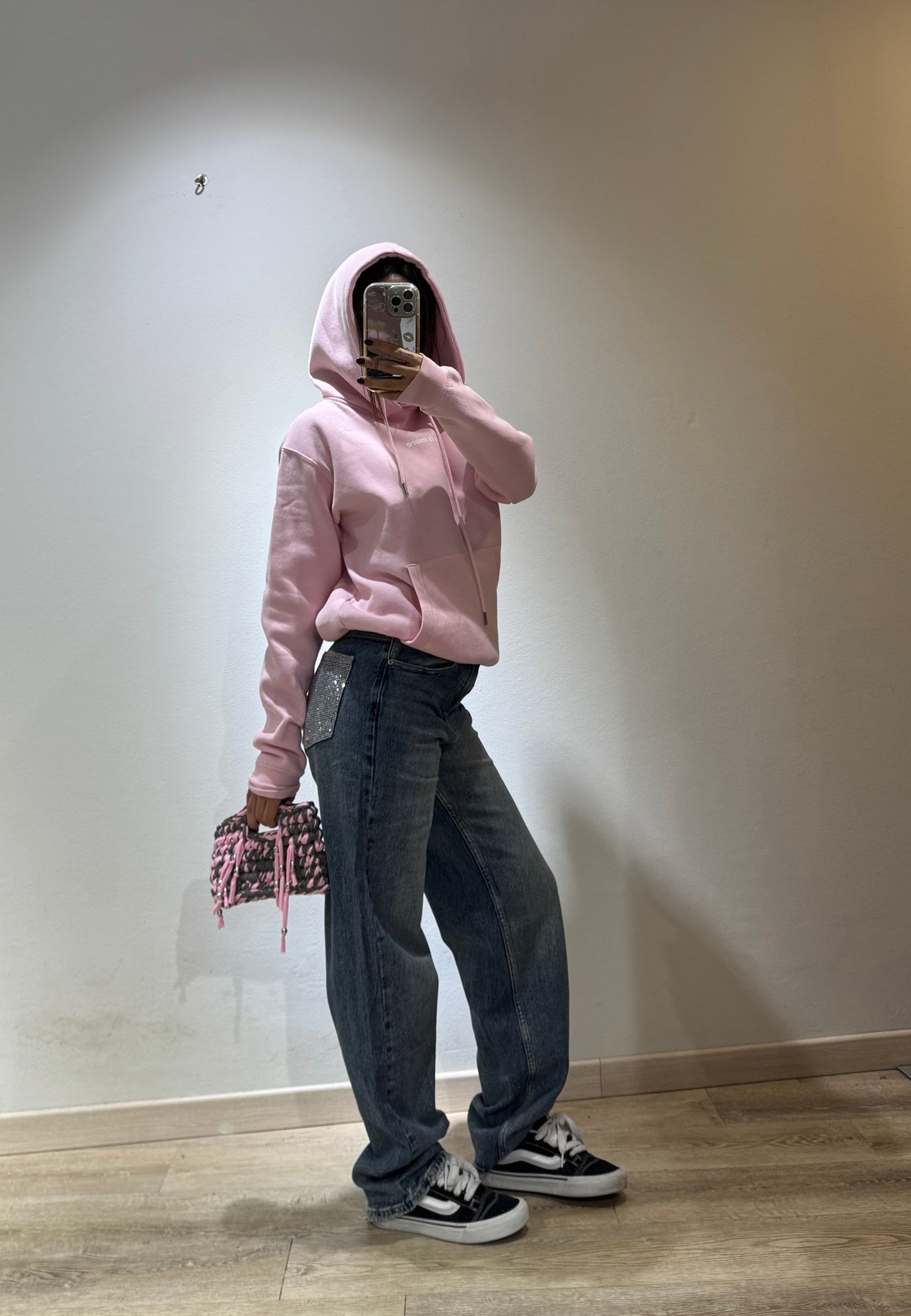 DENIM GLITTER POCKET
