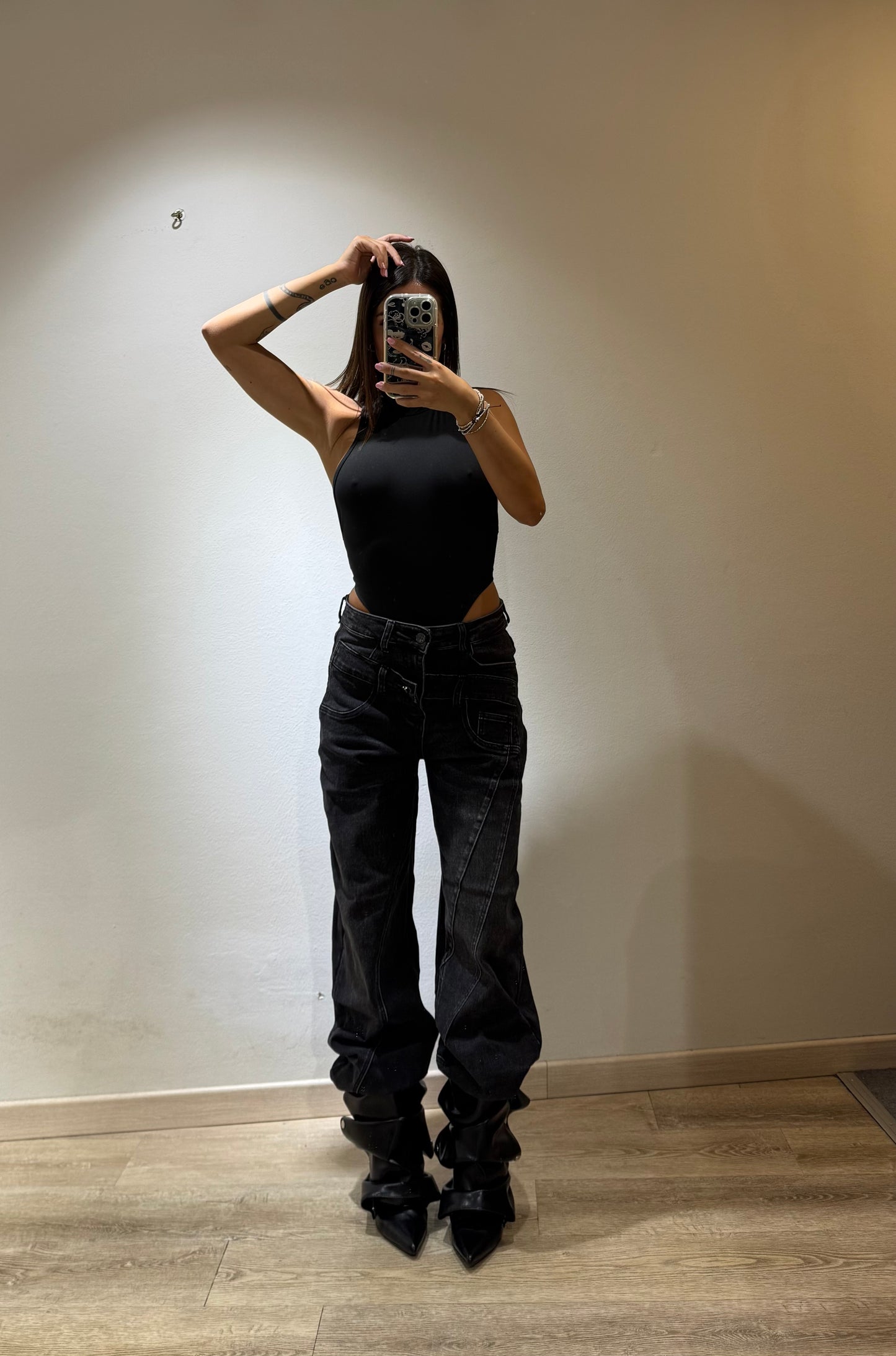 DENIM DOUBLE BLACK