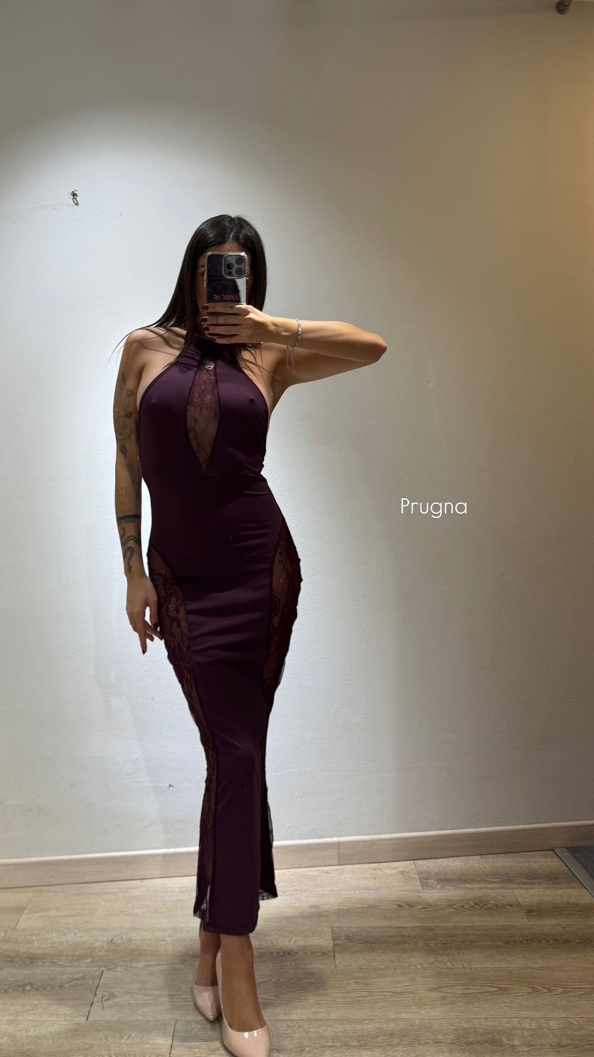 LONG DRESS NICOLE PIZZO