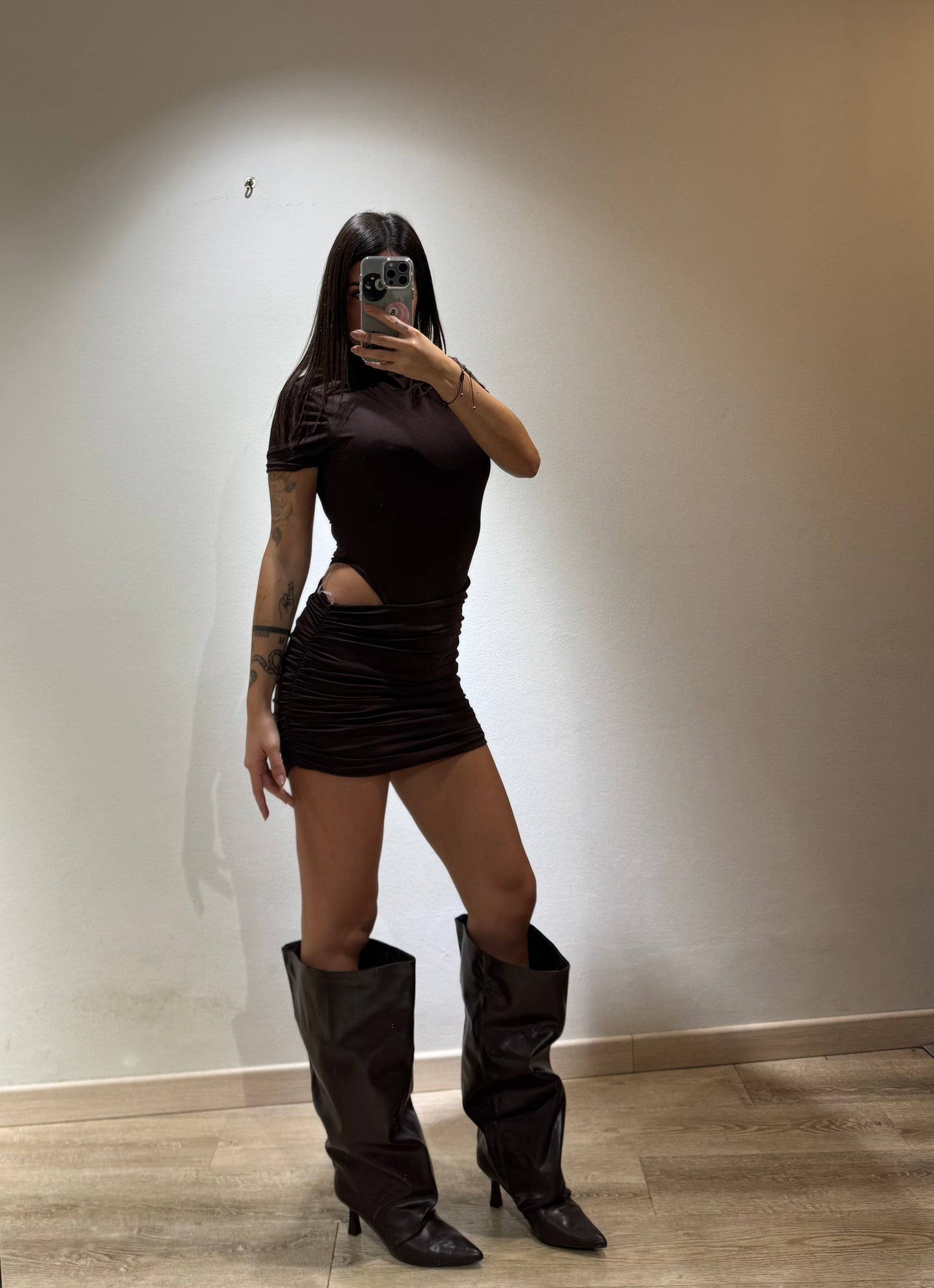 MINI DRESS NICOLE MANICA CORTA