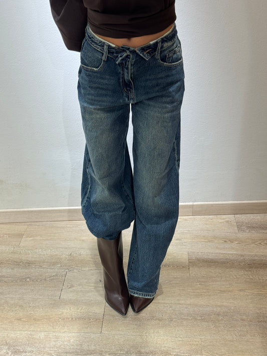 DENIM RISVOLTO BALOON