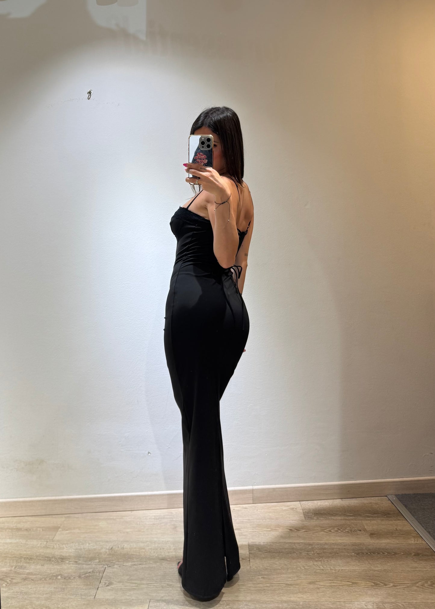 LONG DRESS BRALETTE PIZZO