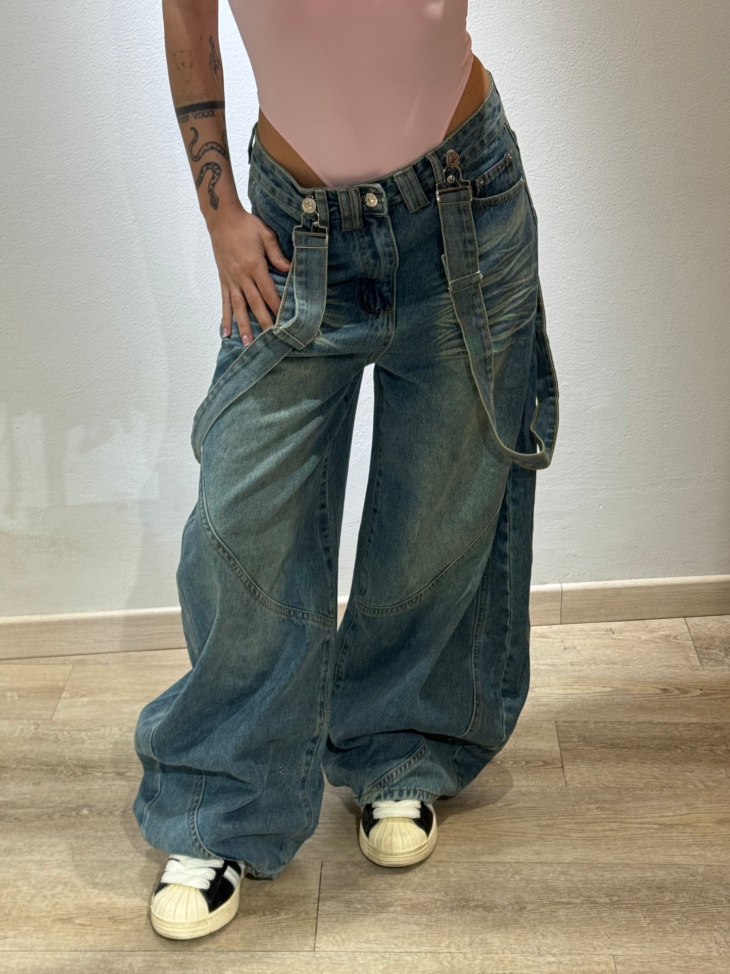 DENIM SALOPETTE