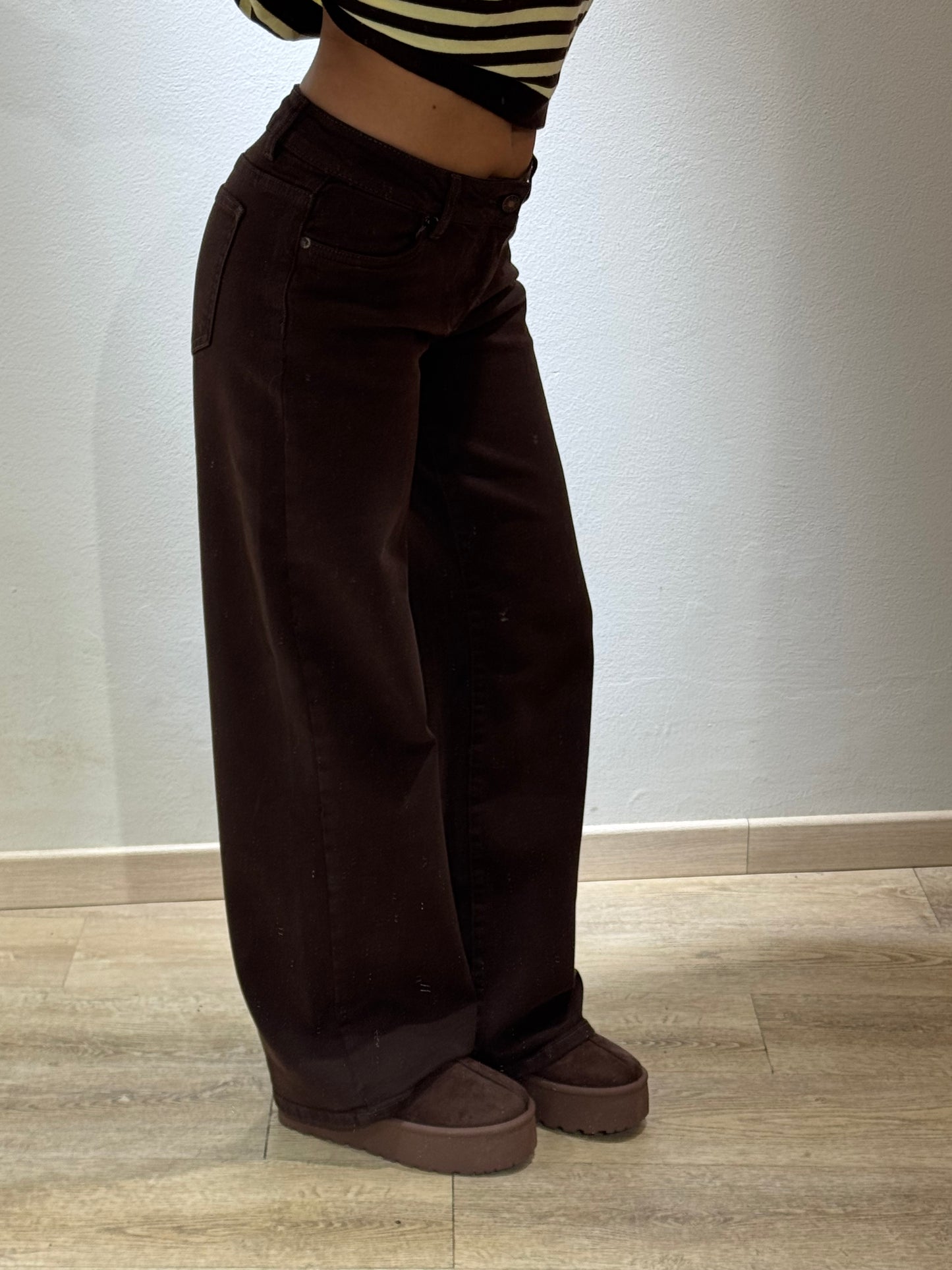 DENIM SUPER VITA BASSA BROWN