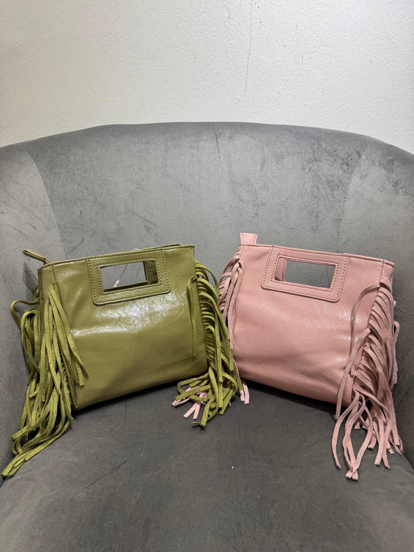 MIDI BAG FRANGE VINILE
