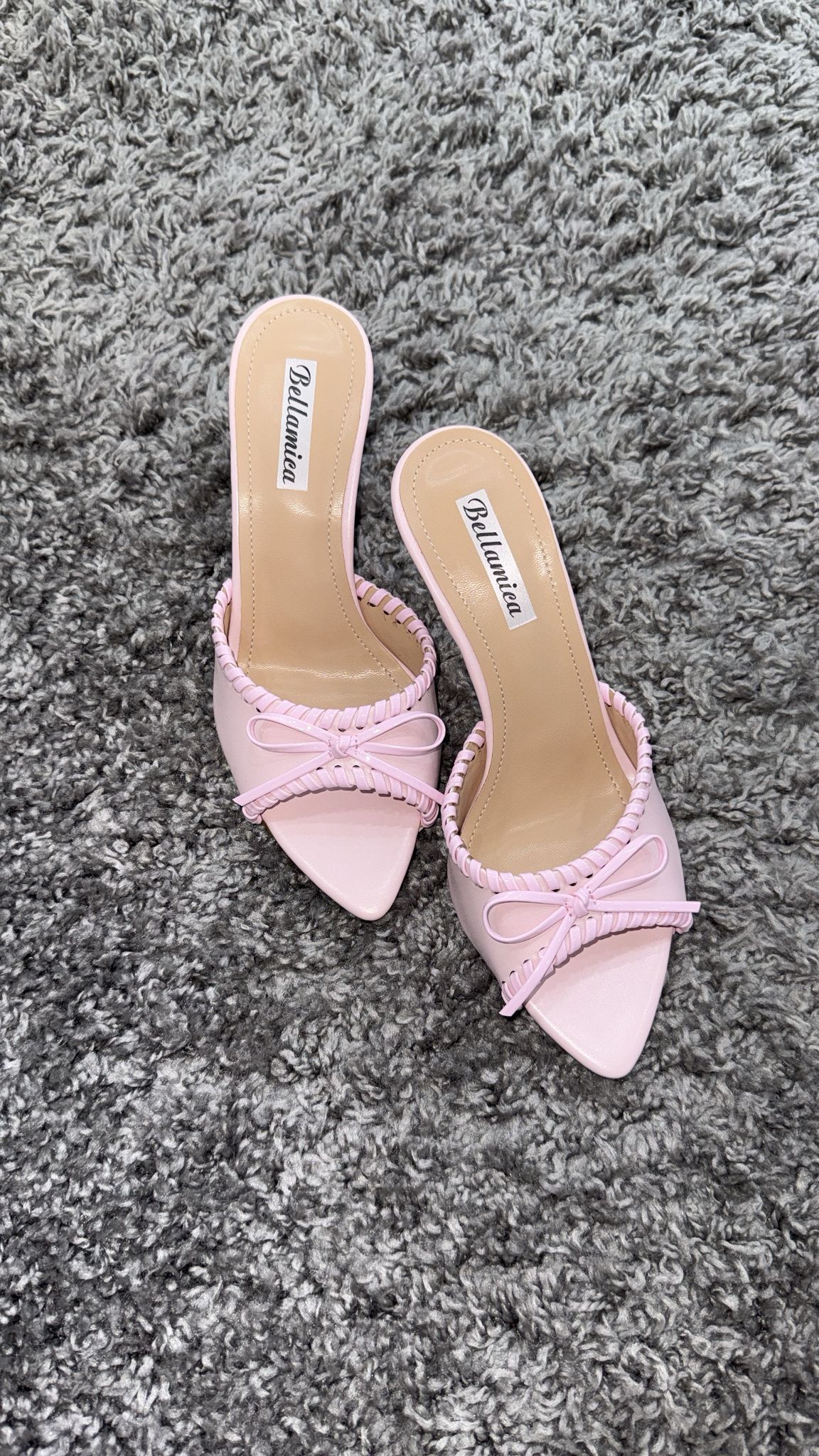 MULES FIOCCO VINILE PINK