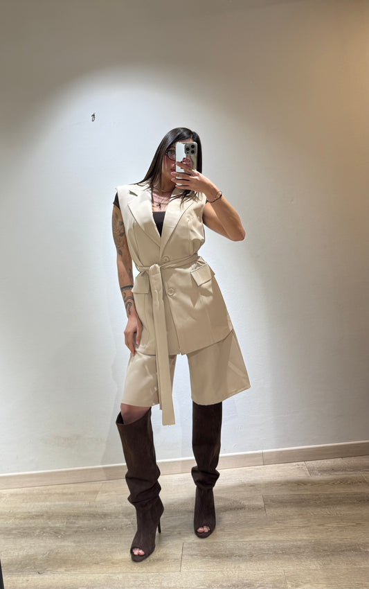 CORDSET GILET BERMUDA