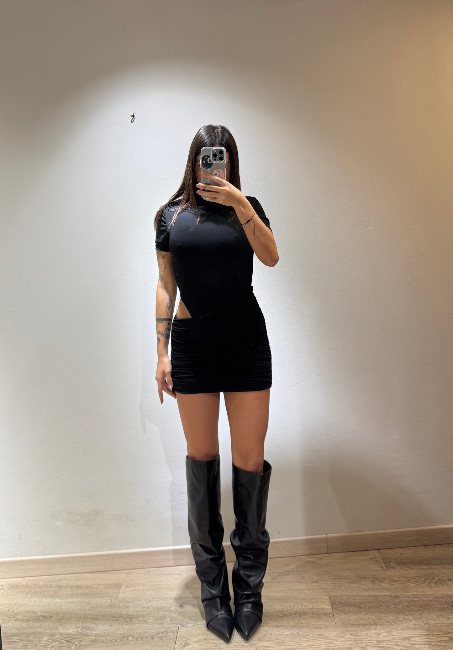 MINI DRESS NICOLE MANICA CORTA