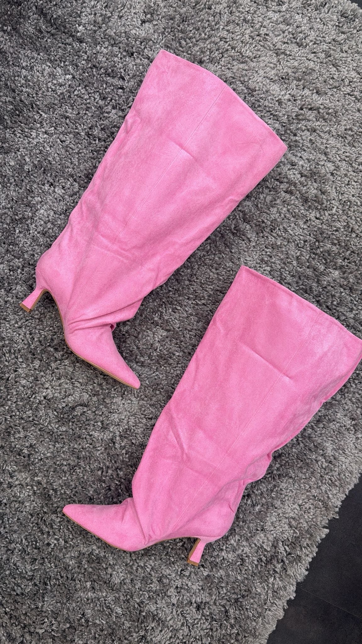 BOOTS CAMOSCIO PINK
