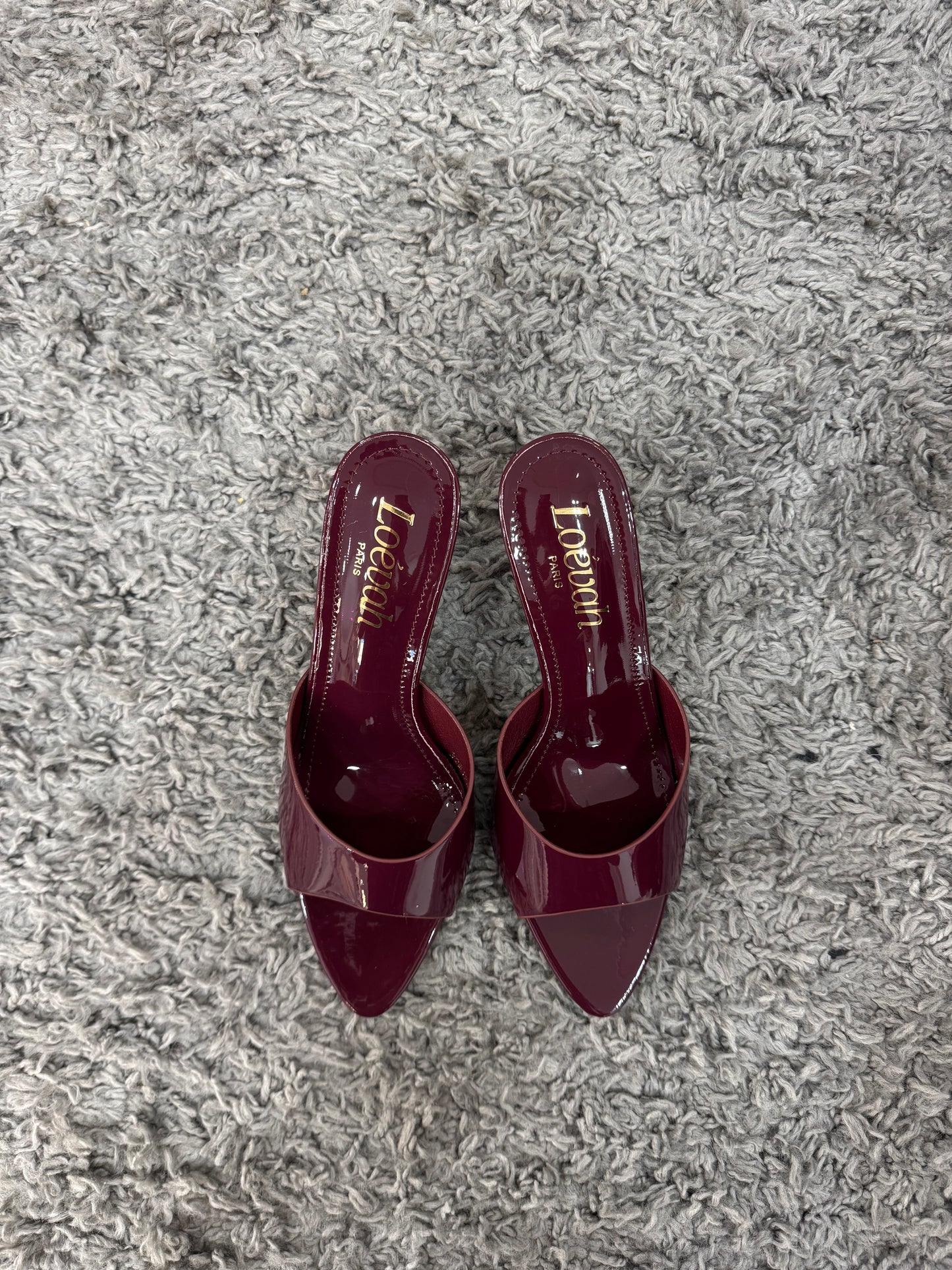 MULES VINILE BORDEAUX