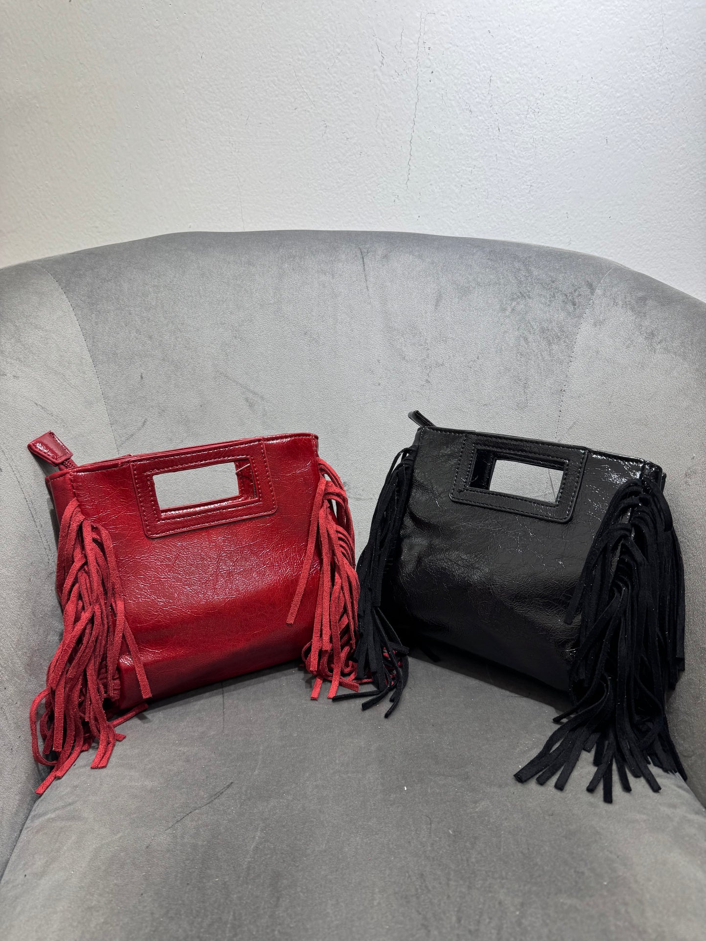 MIDI BAG FRANGE VINILE