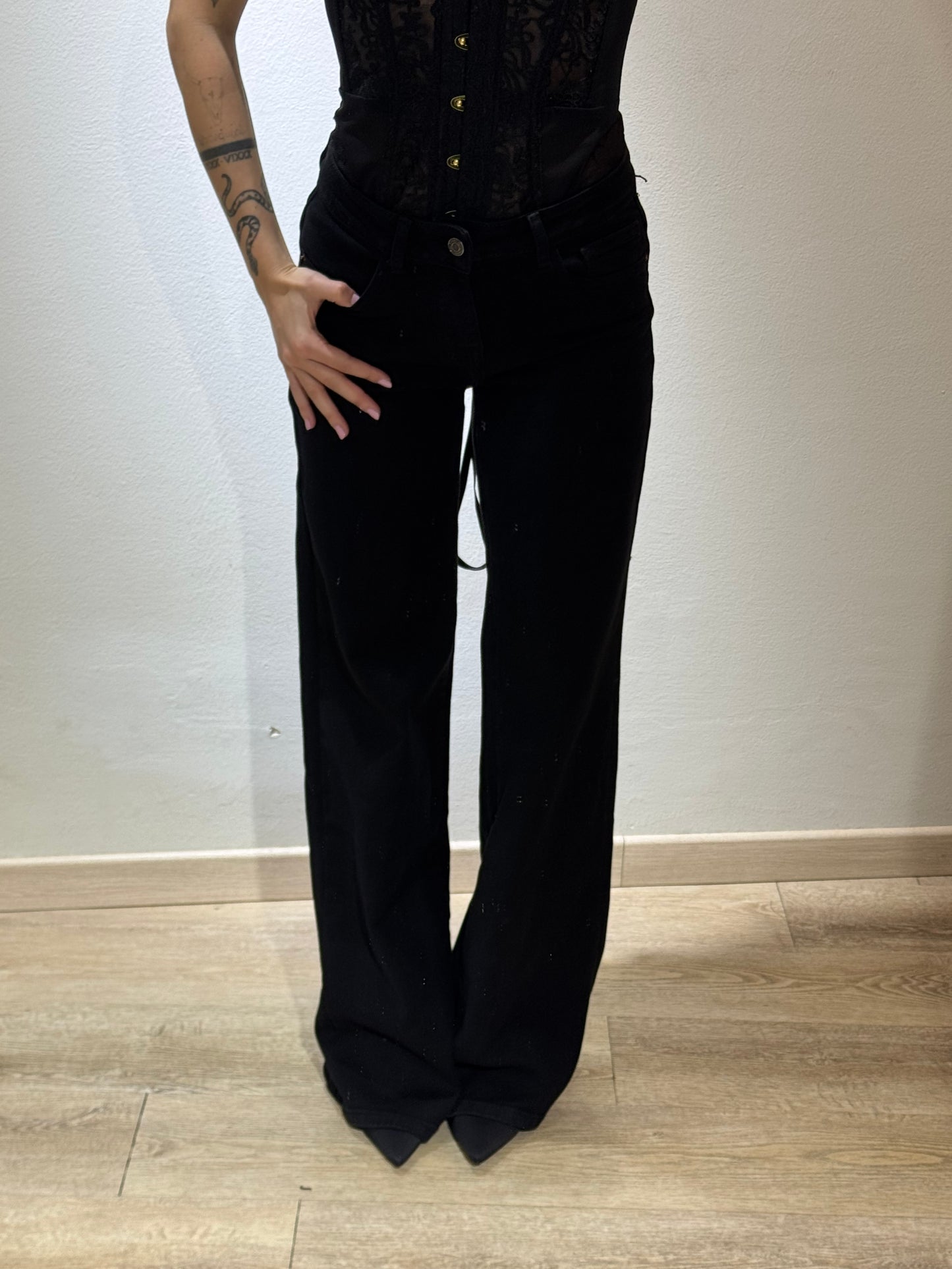 DENIM VITA BASSA BLACK