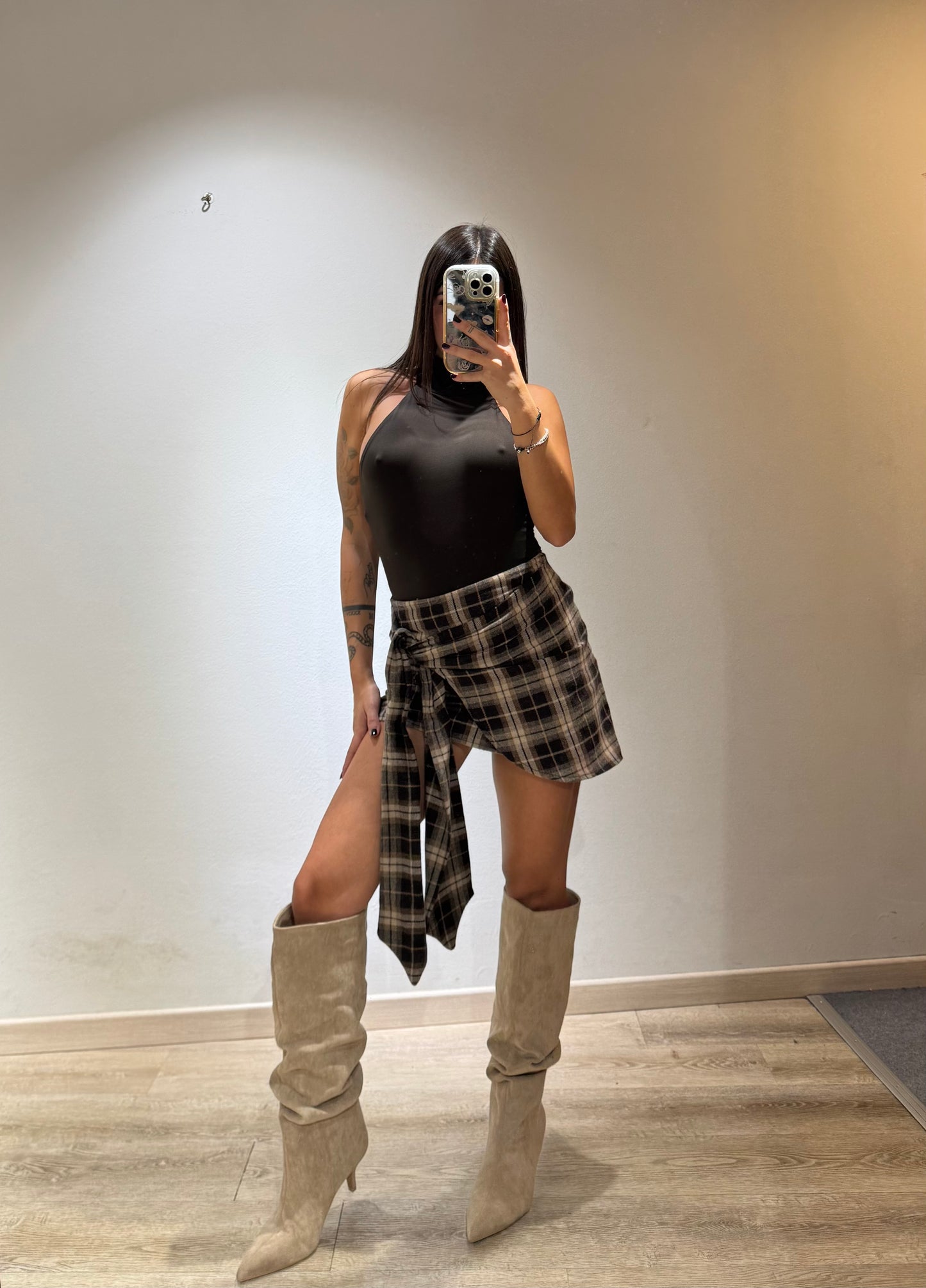 MINI SKIRT QUADRI