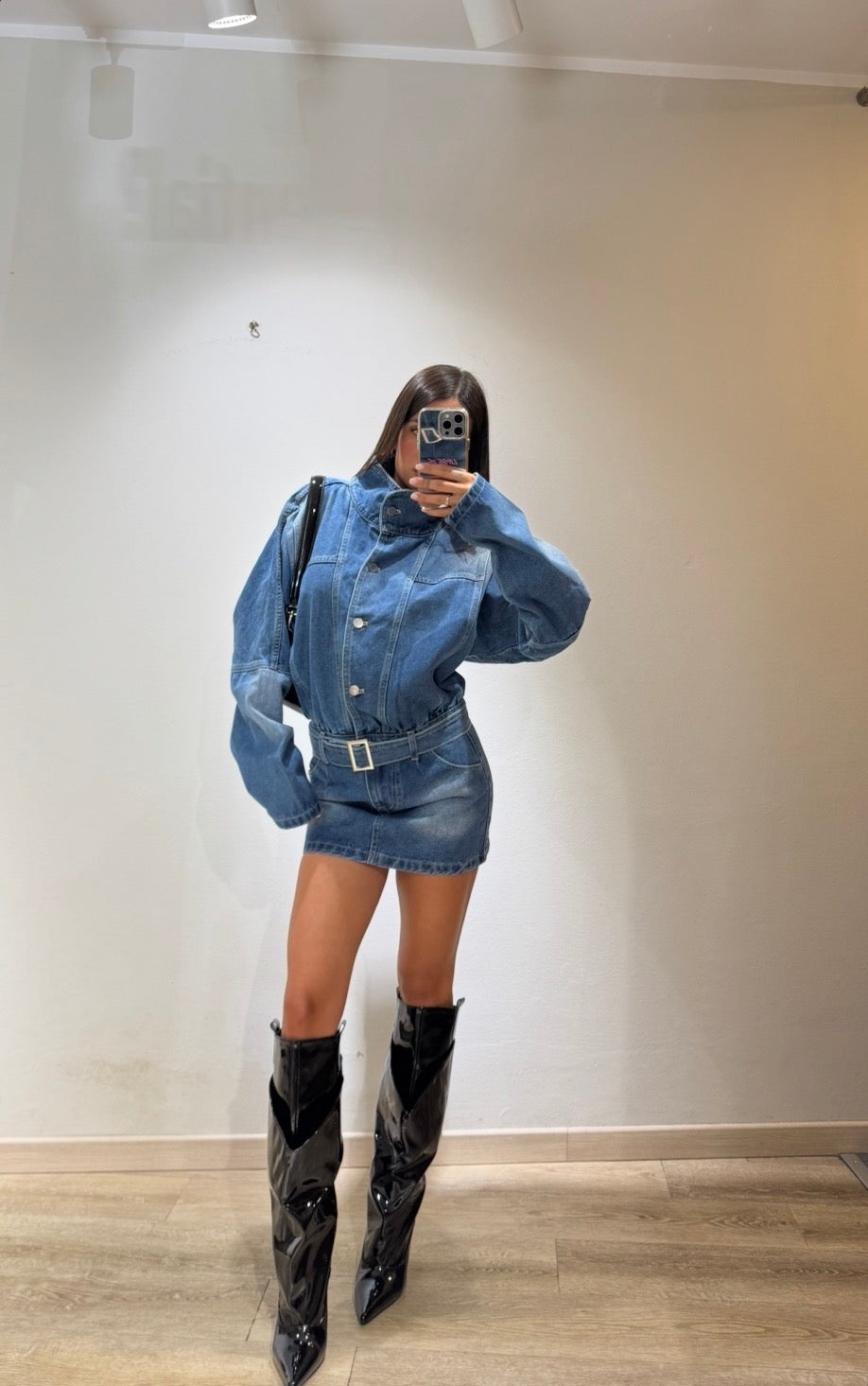MINI DRESS DENIM