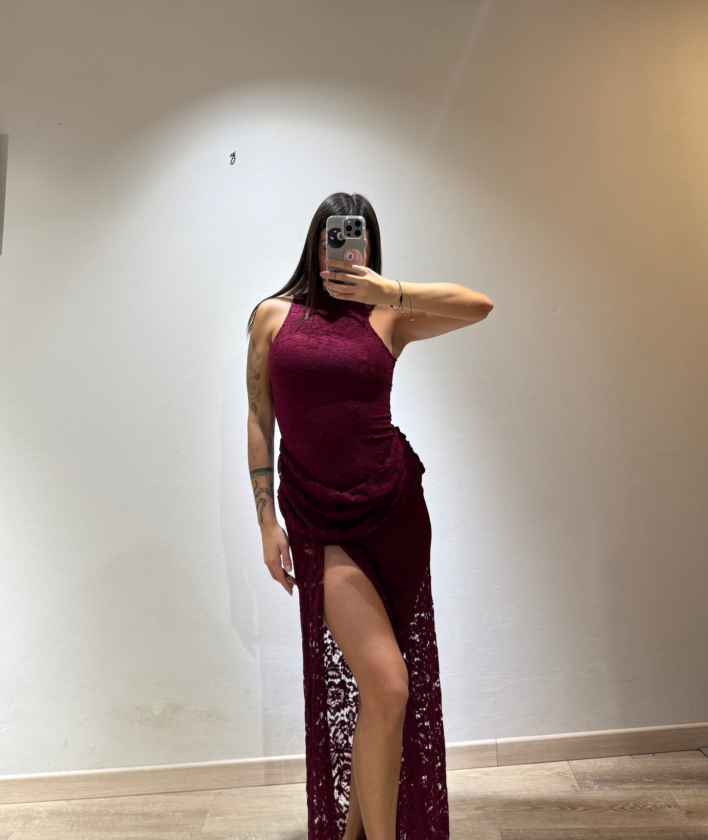 LONG DRESS LOLA MACRAME