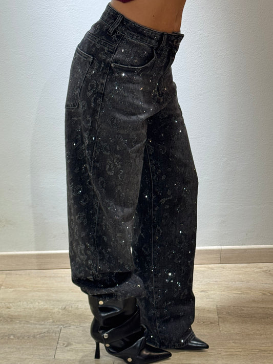 DENIM GLITTER LEO