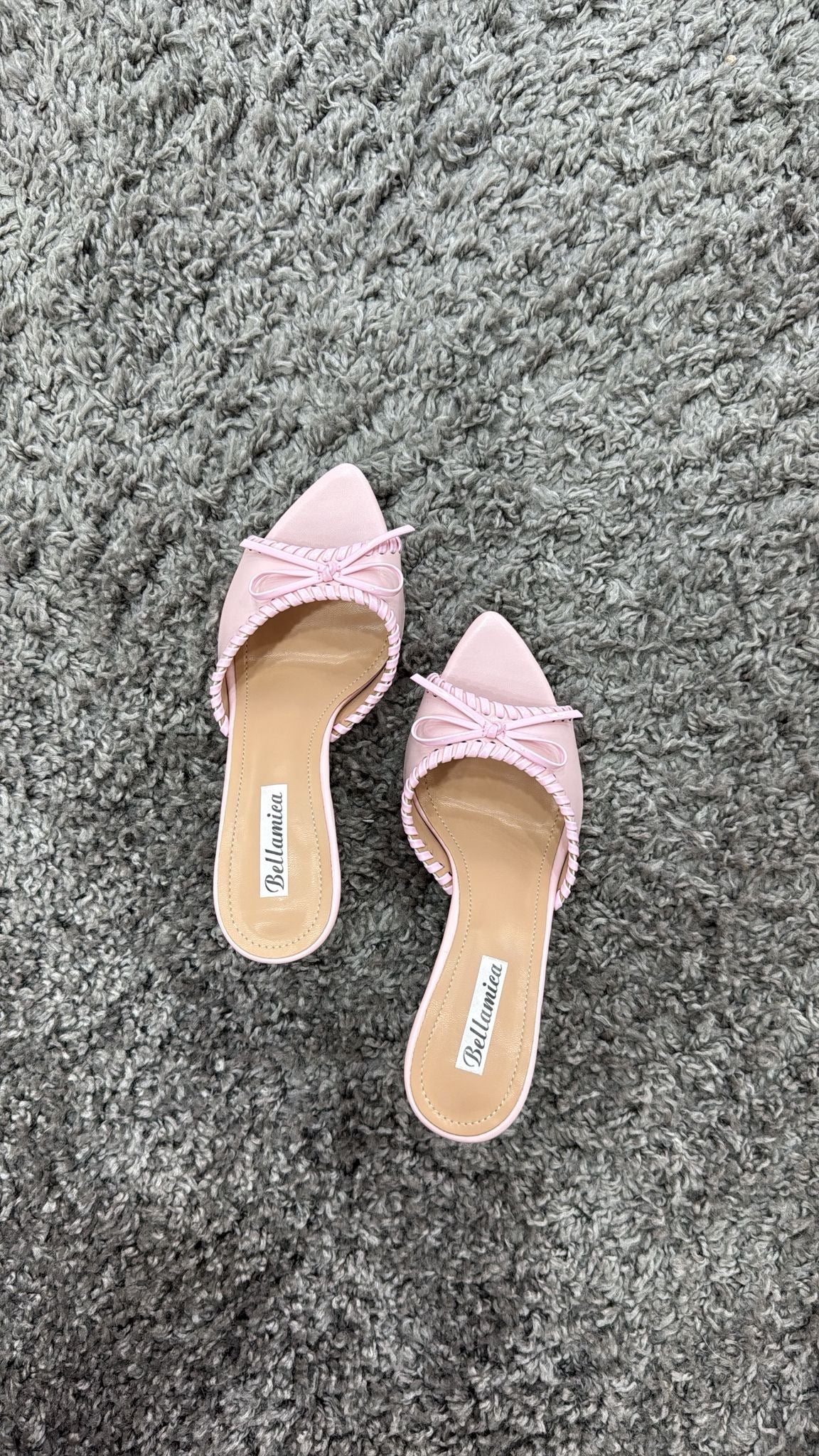 MULES FIOCCO VINILE PINK