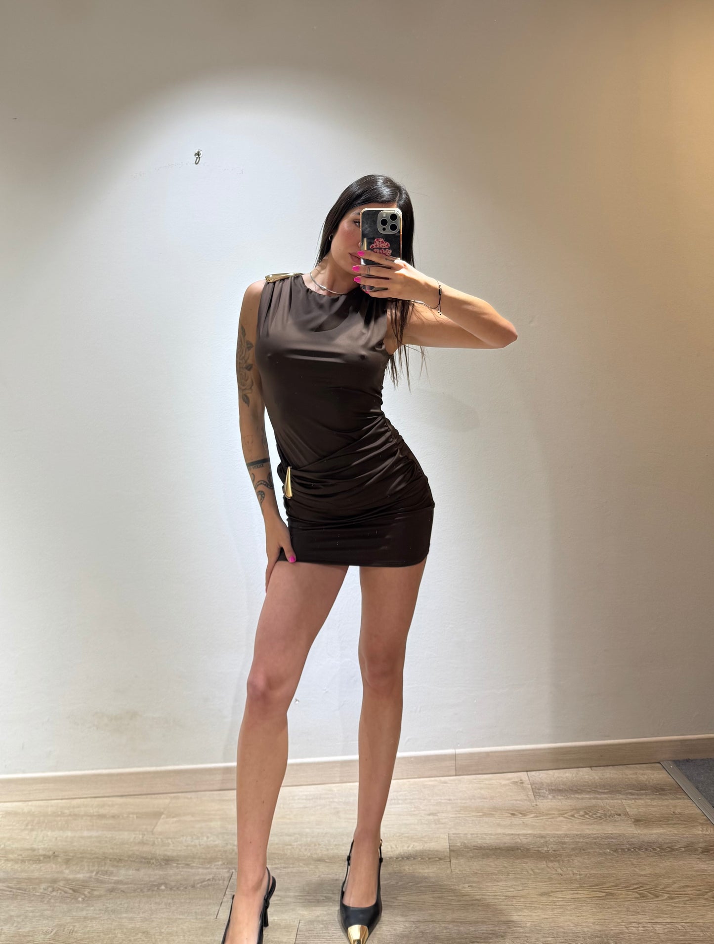 MINI DRESS GOCCIA GOLD