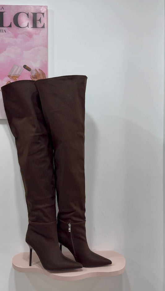 SUPER BOOTS DENIM CHOCO
