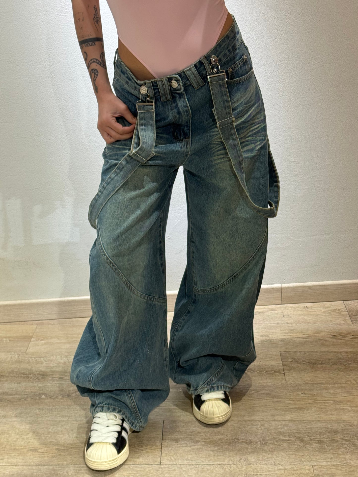DENIM SALOPETTE