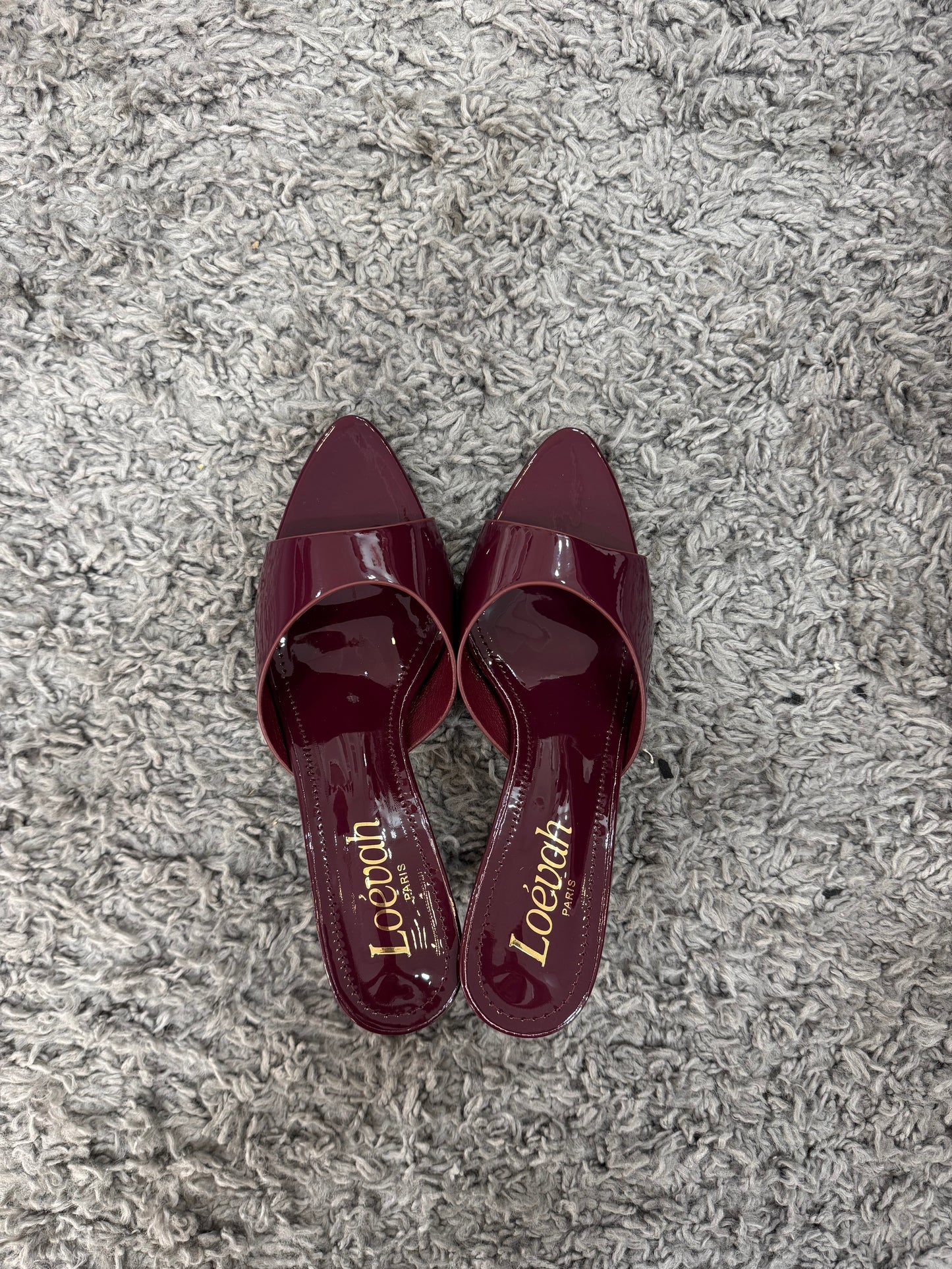 MULES VINILE BORDEAUX