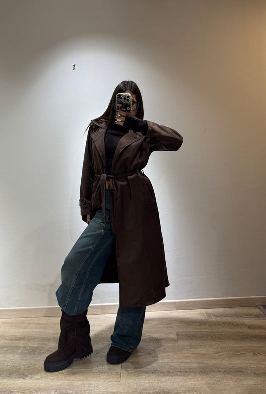 TRENCH CAMOSCIO