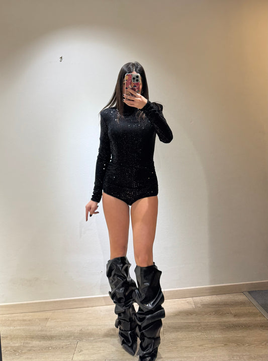 MINI JUMPSUIT COULOTTE GLITTER