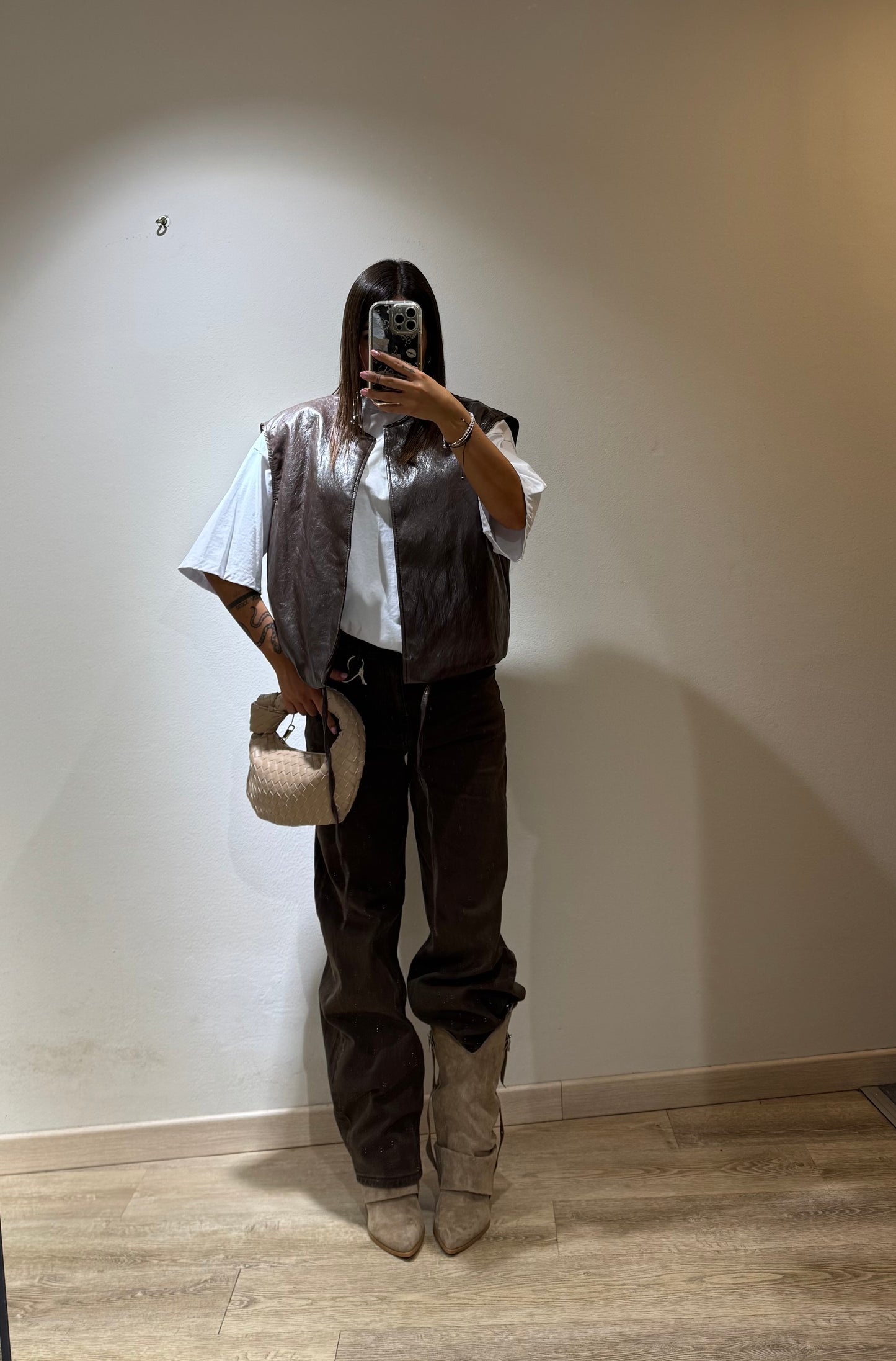 DENIM BALOON BROWN