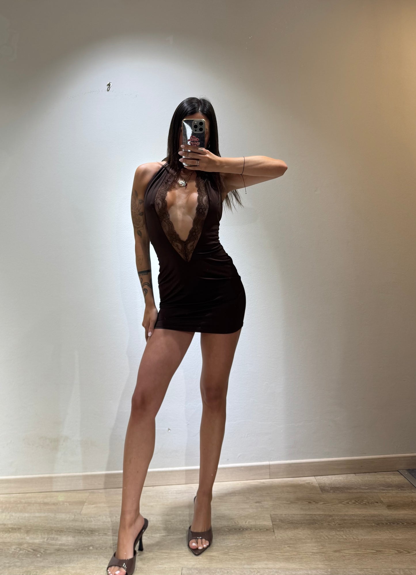 MINI DRESS SCOLLO PIZZO
