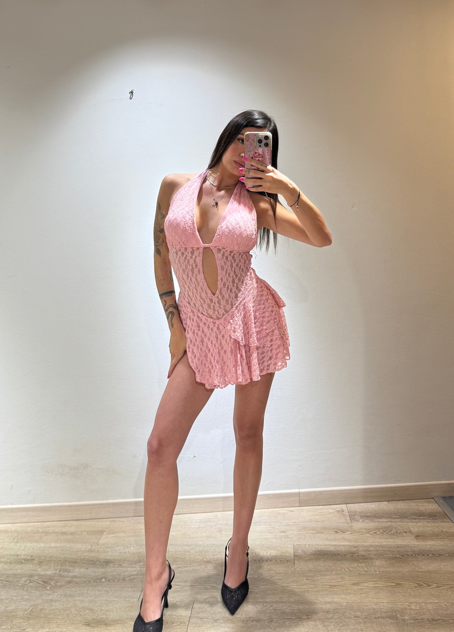 MINI DRESS EVA MACRAME