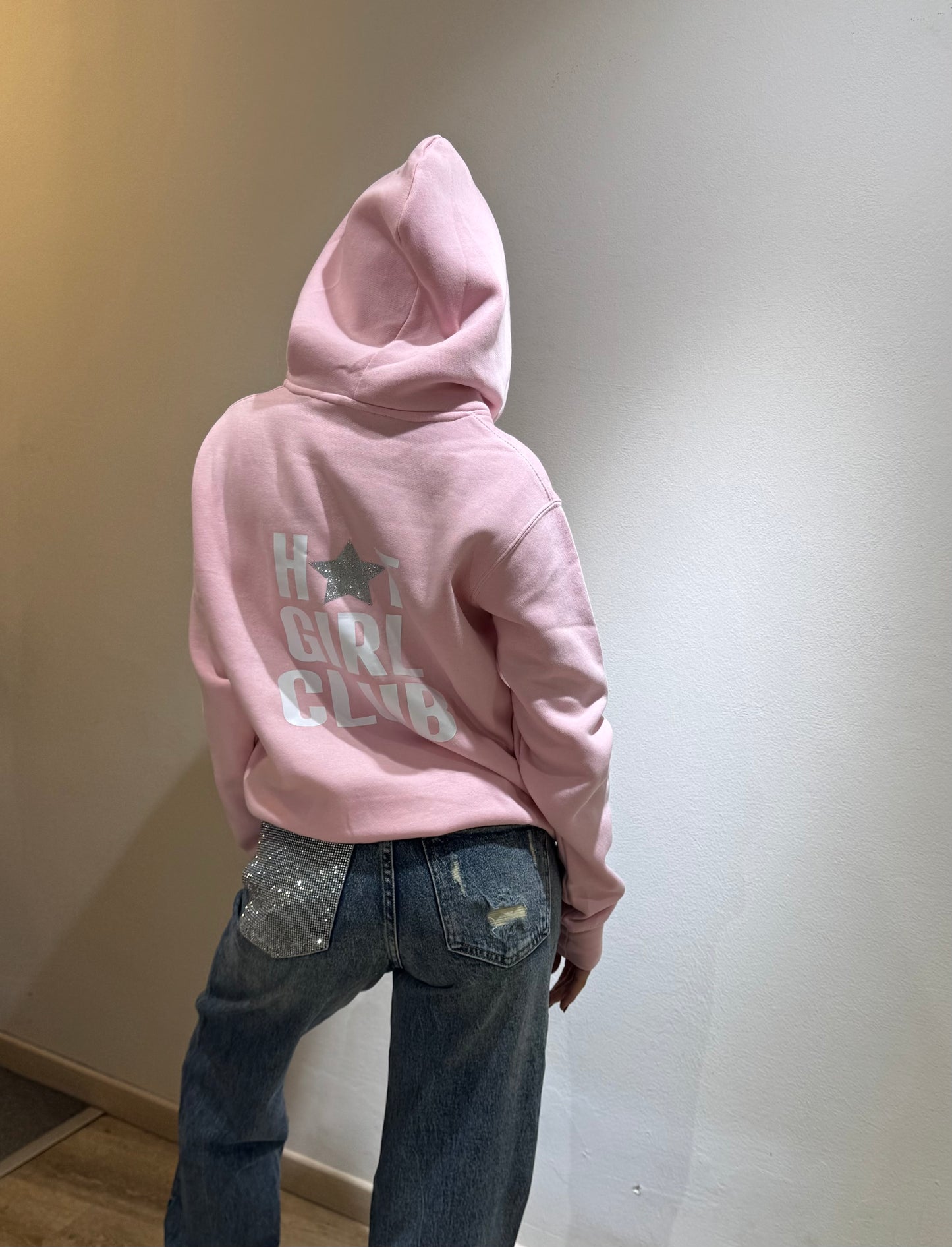 DENIM GLITTER POCKET