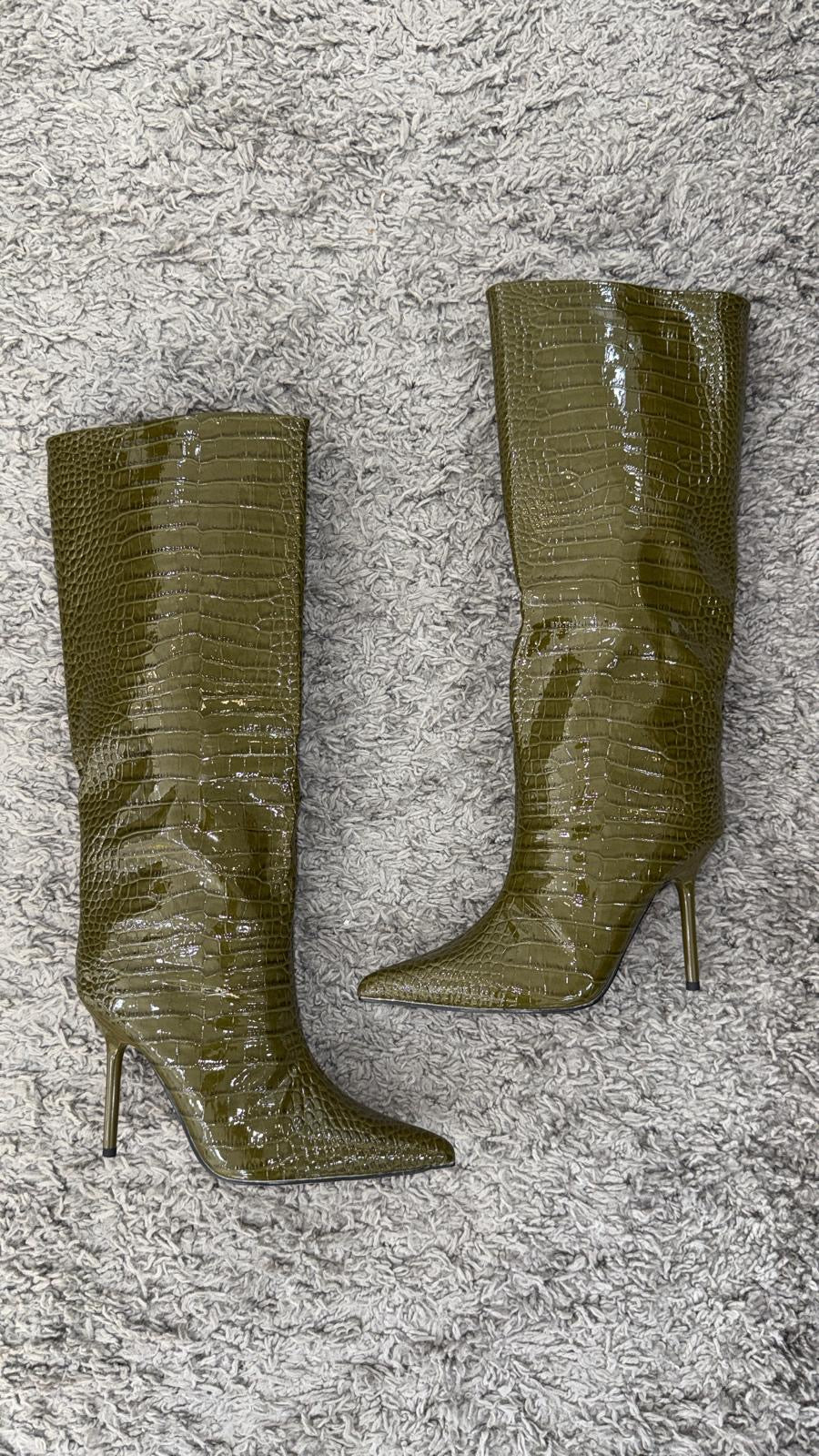 BOOTS VINILE OLIVE GREEN