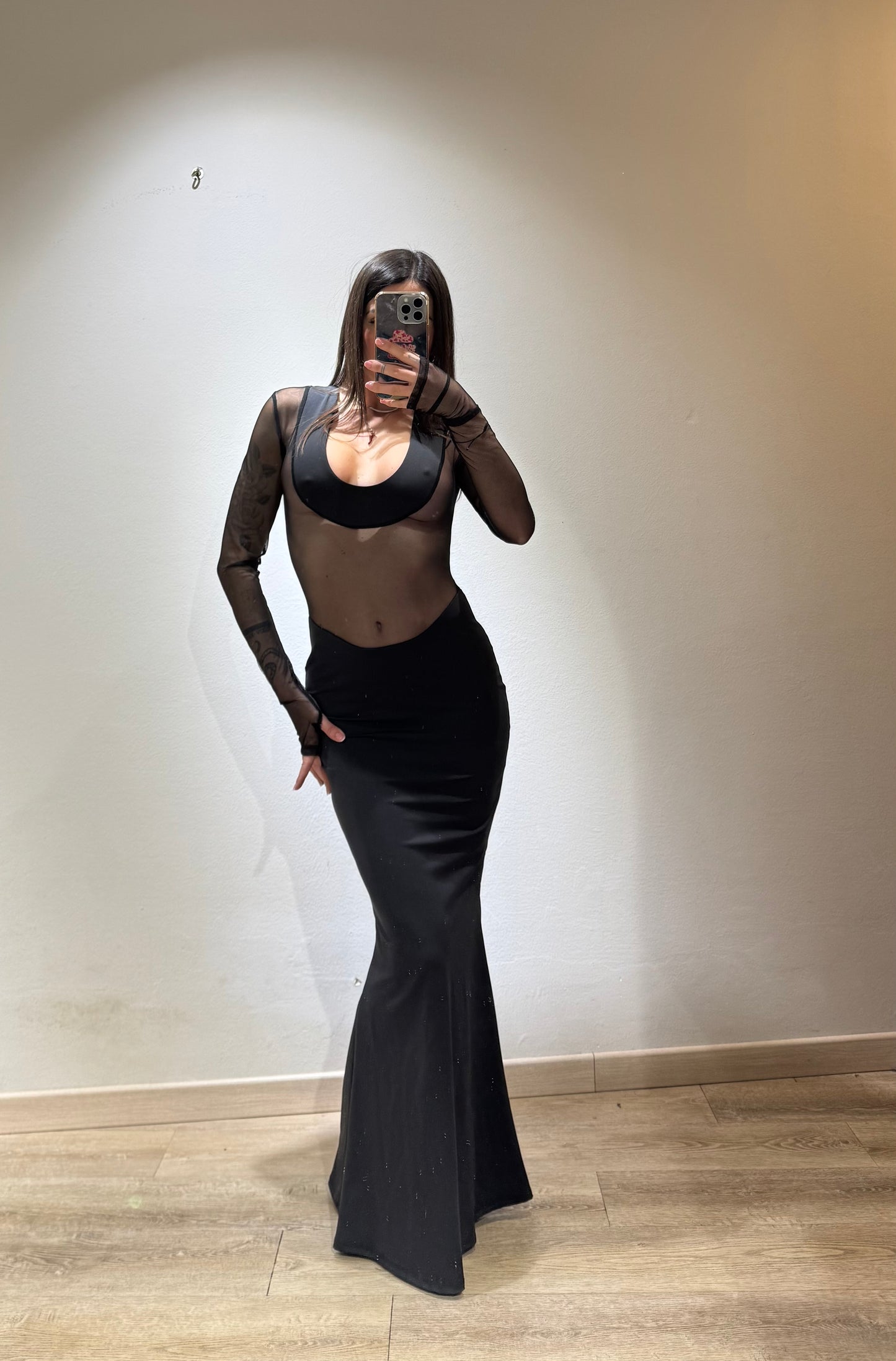 LONG DRESS VELATO