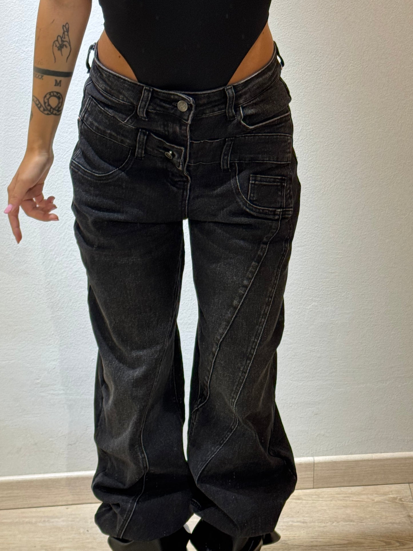 DENIM DOUBLE BLACK