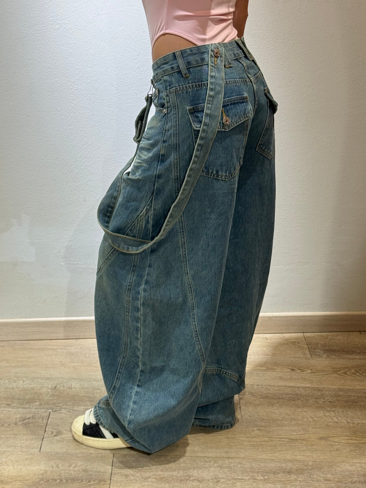 DENIM SALOPETTE