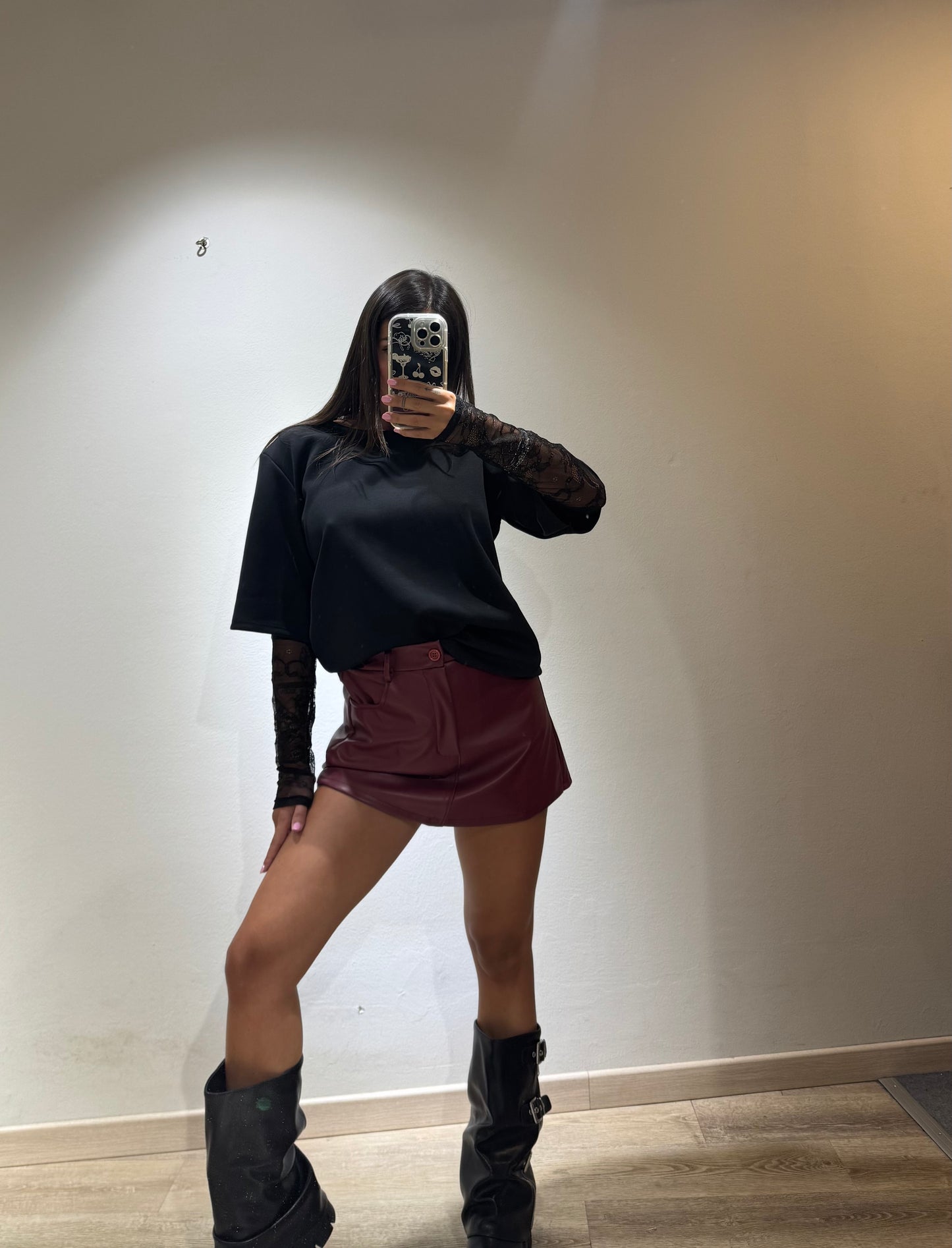 MINI SKIRT ECOPELLE