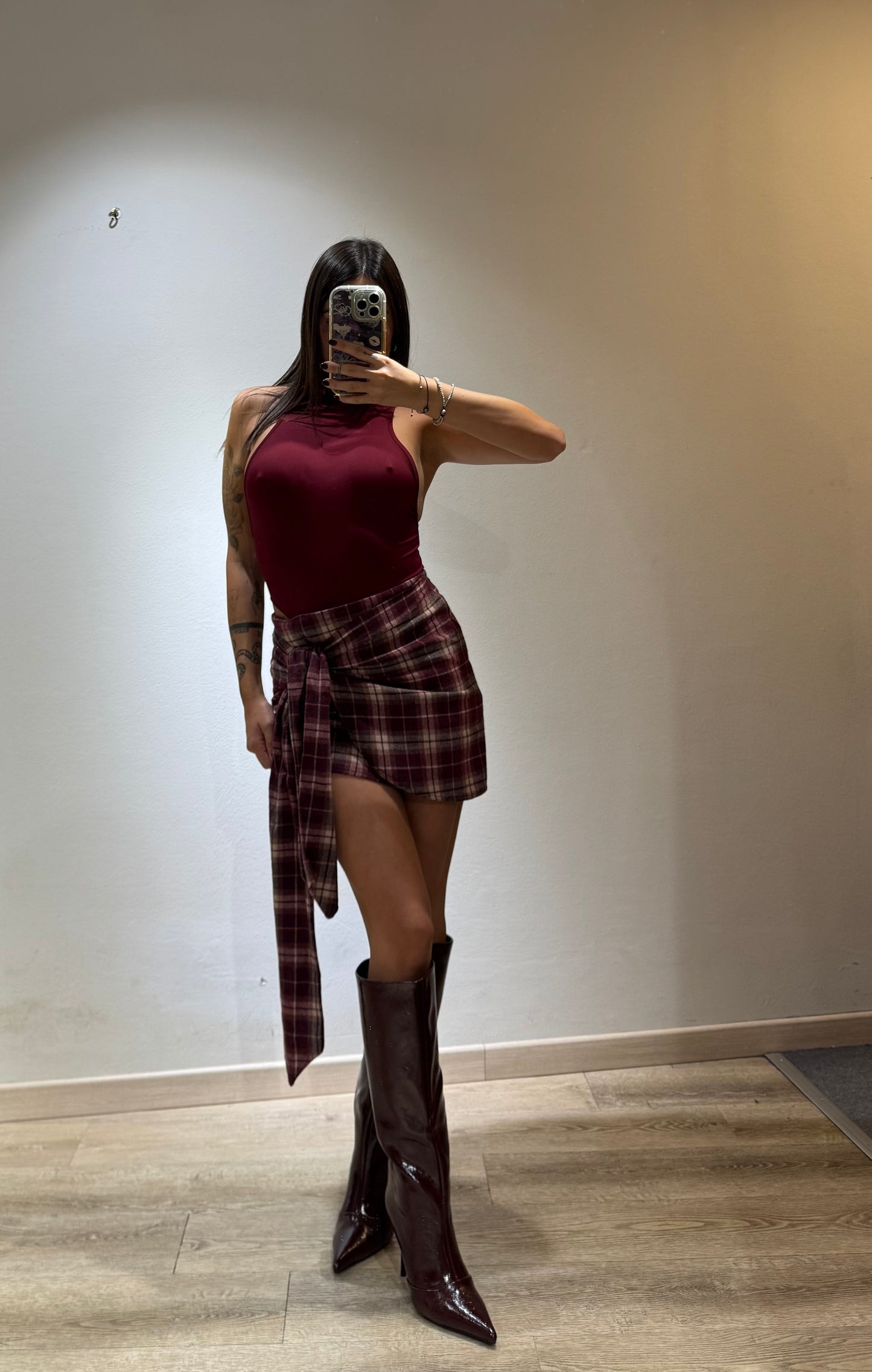 MINI SKIRT QUADRI