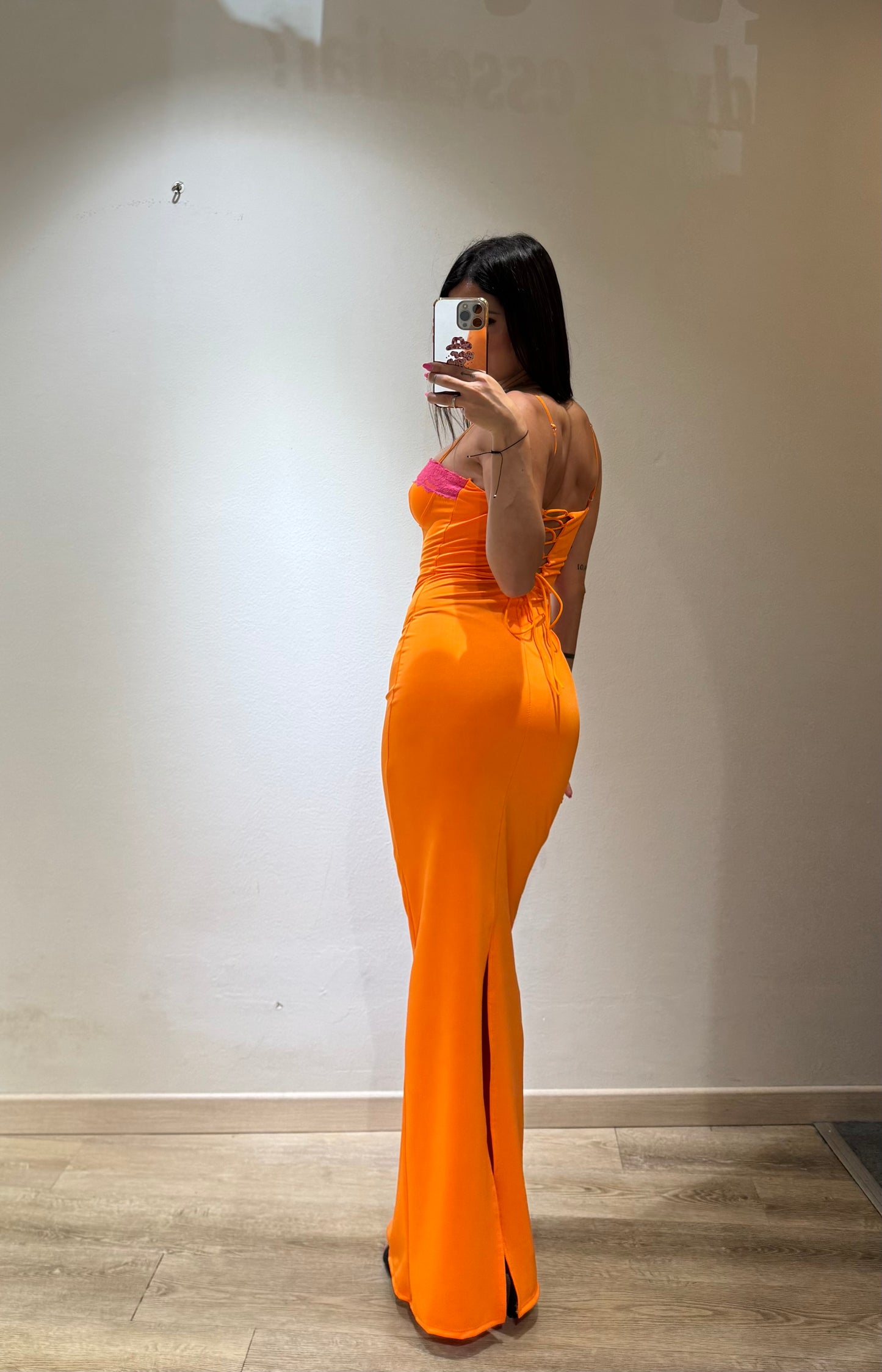 LONG DRESS BRALETTE PIZZO