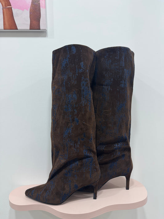 BOOTS DENIM CAMOSCIO