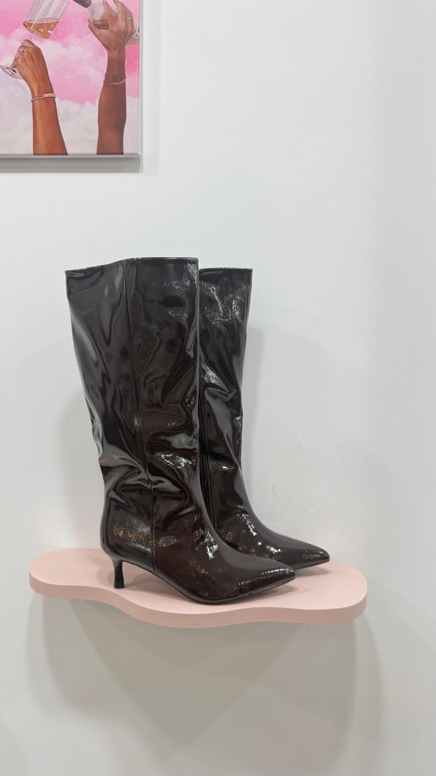 BOOTS VINILE CHOCO DARK