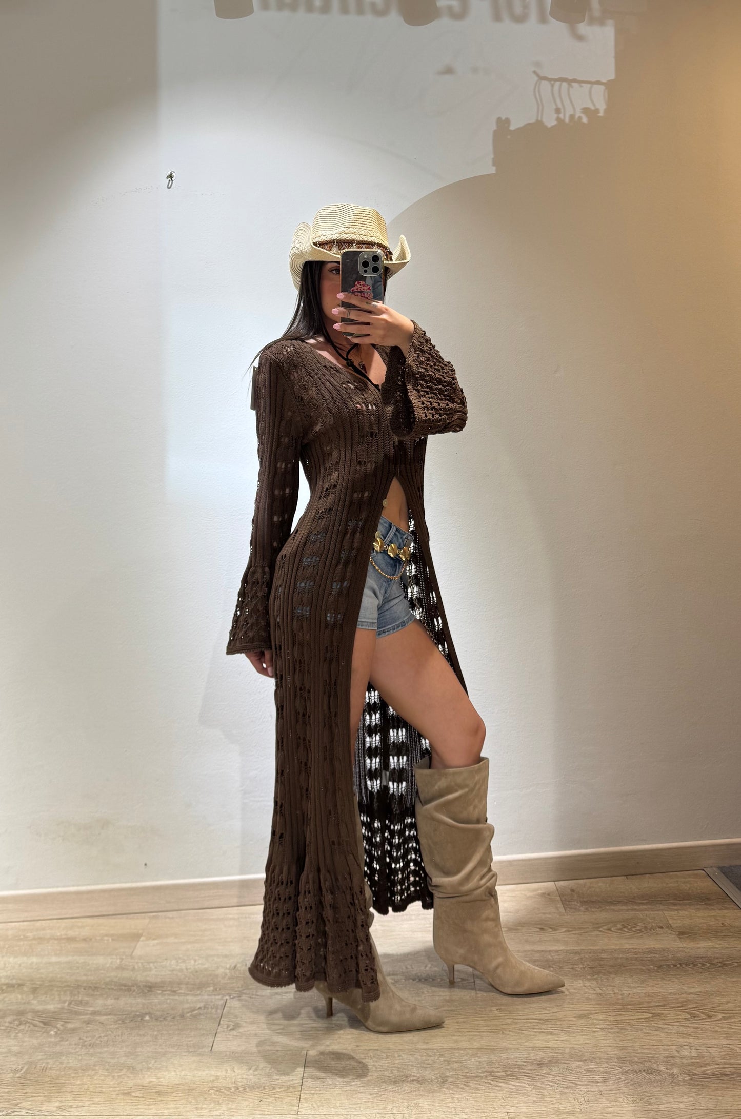 CARDIGAN TRAFORATO