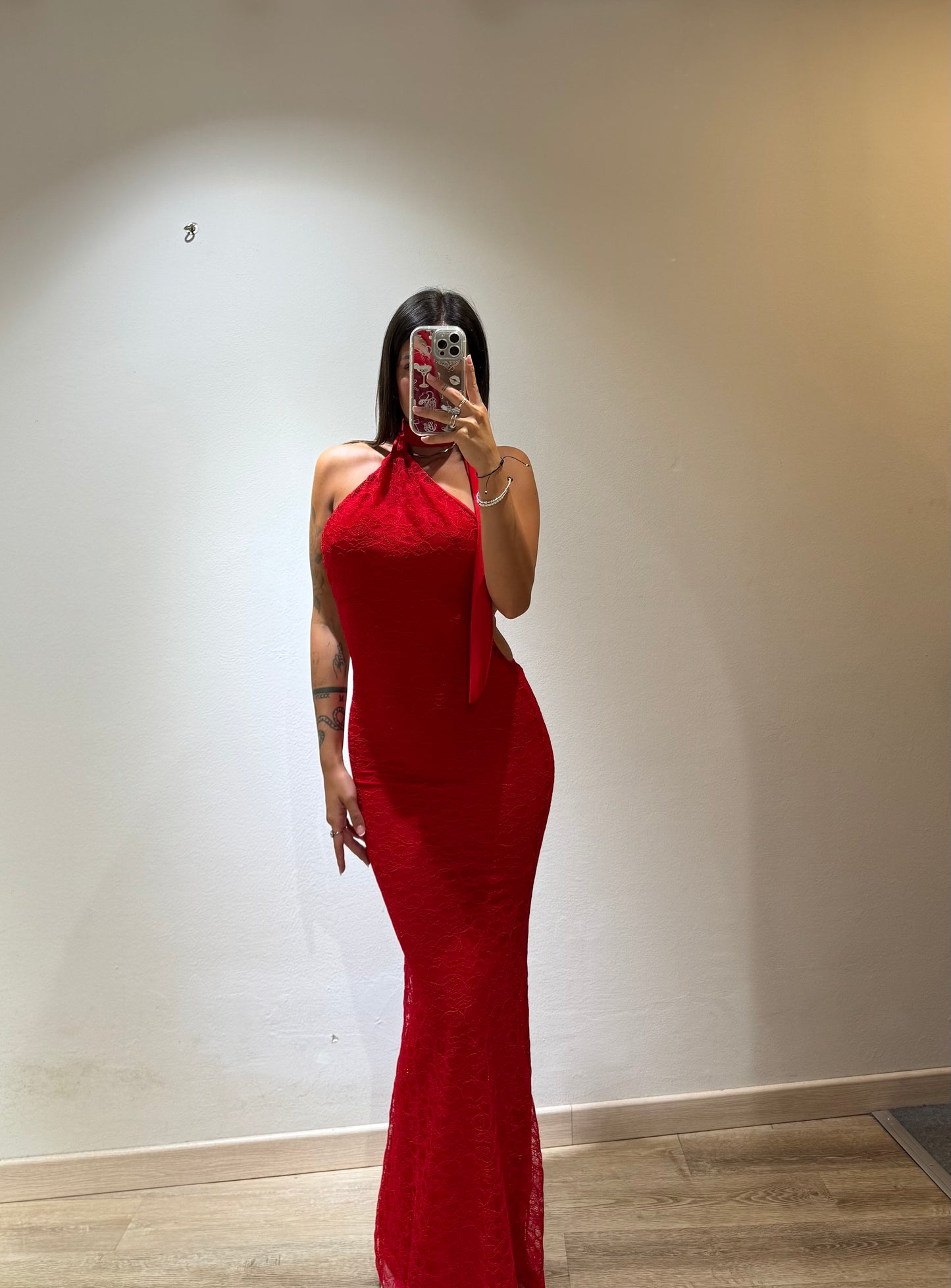 LONG DRESS MACRAME