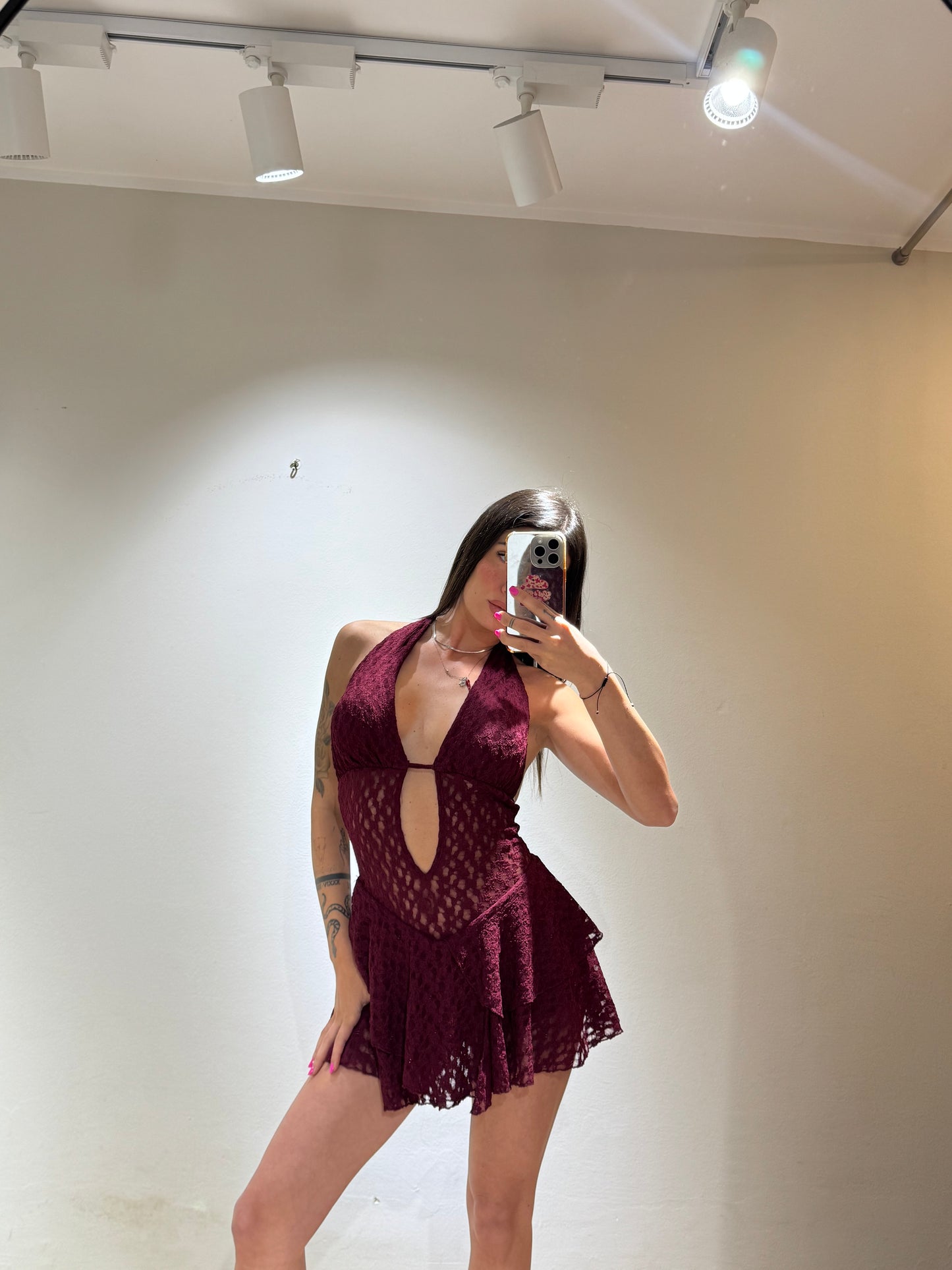 MINI DRESS EVA MACRAME