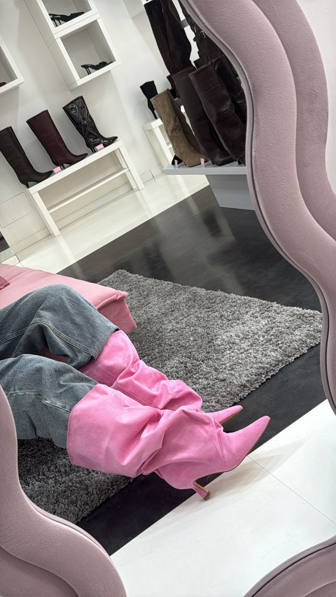 BOOTS CAMOSCIO PINK