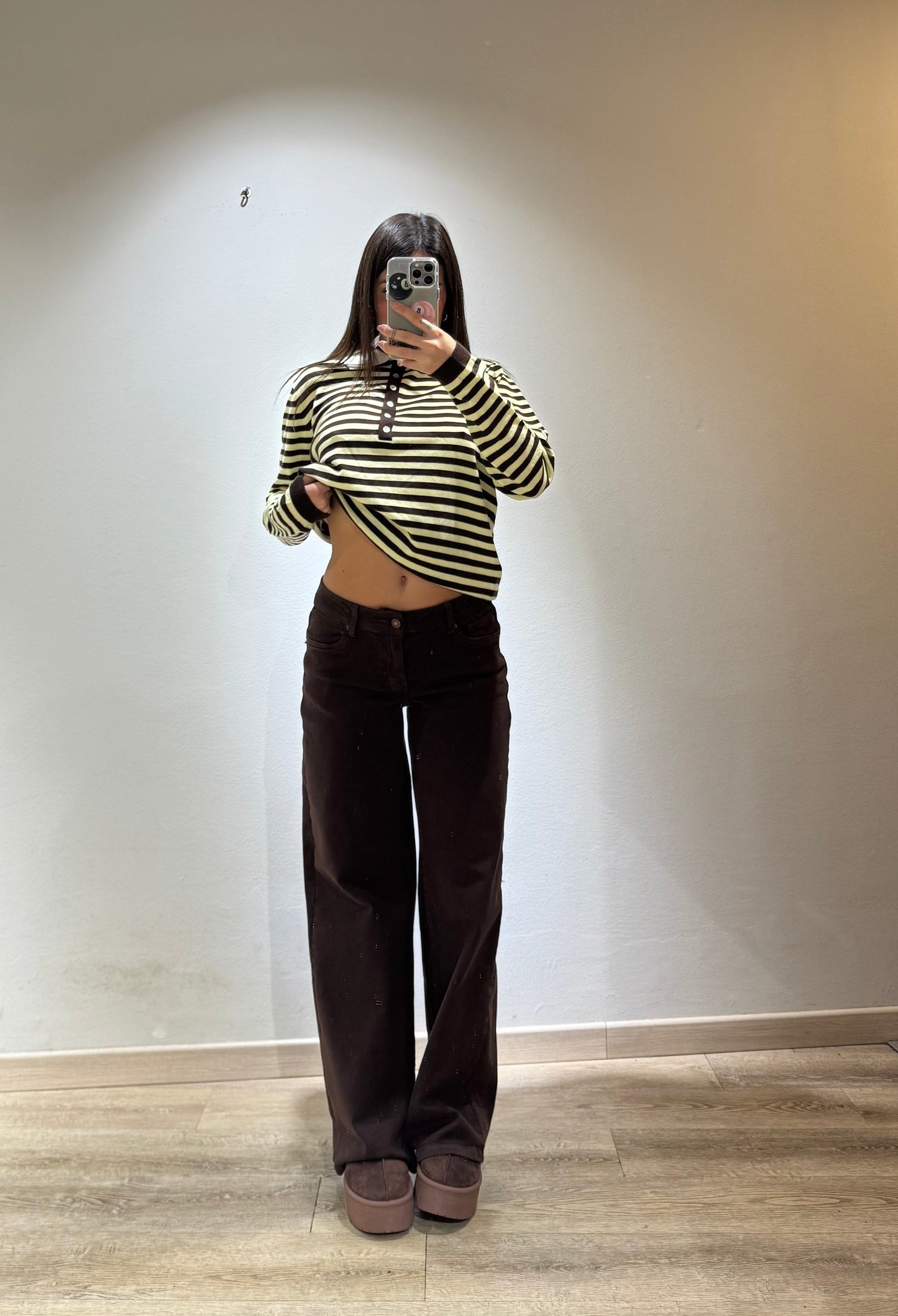 PULL OVER VISCOSA RIGHE