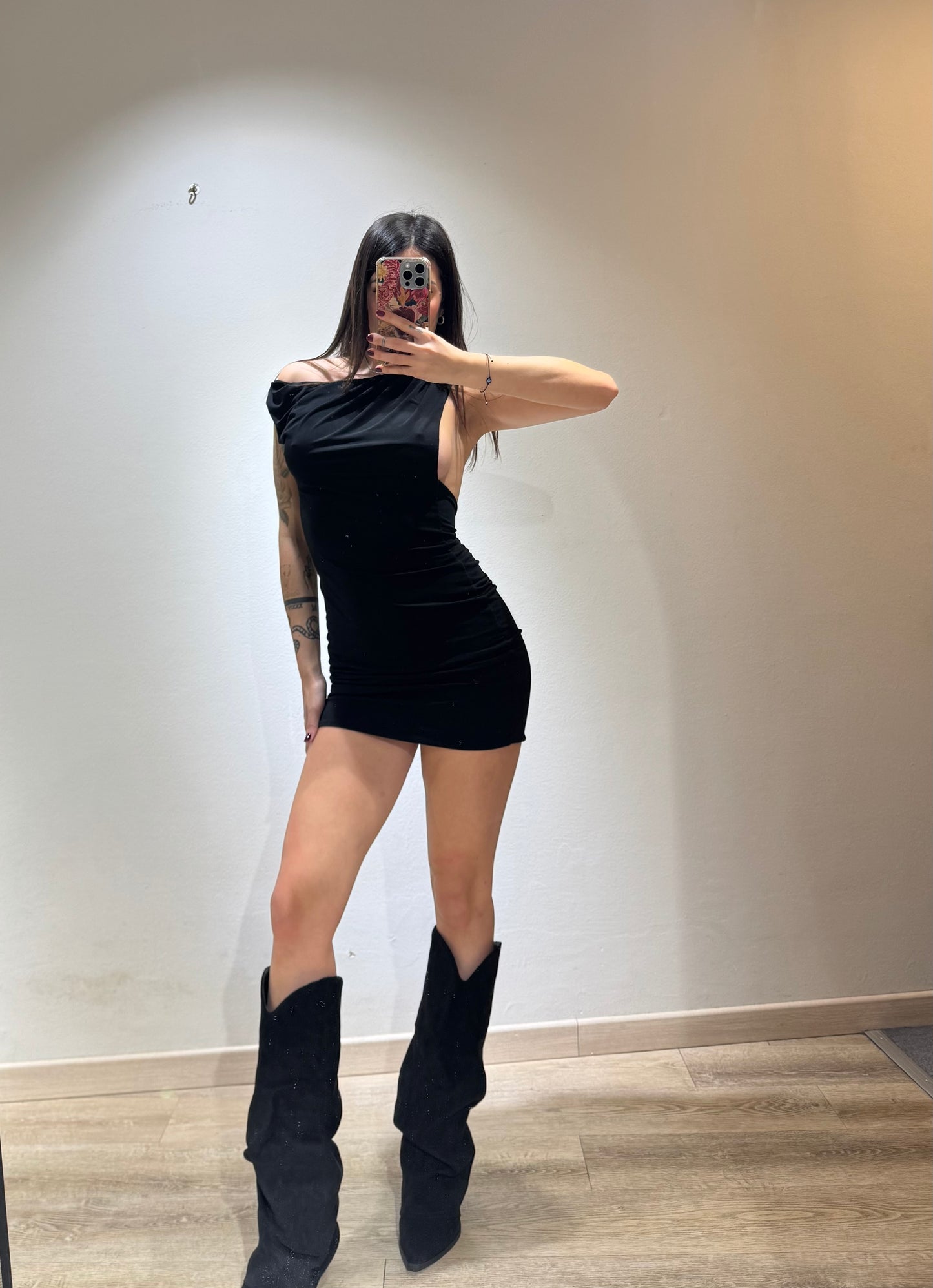 MINI DRESS ASIMMETRICO