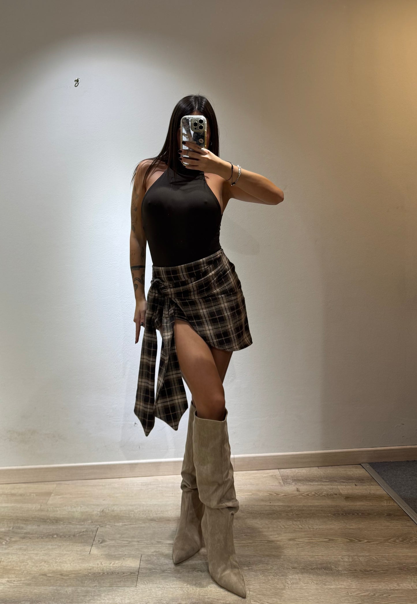 MINI SKIRT QUADRI
