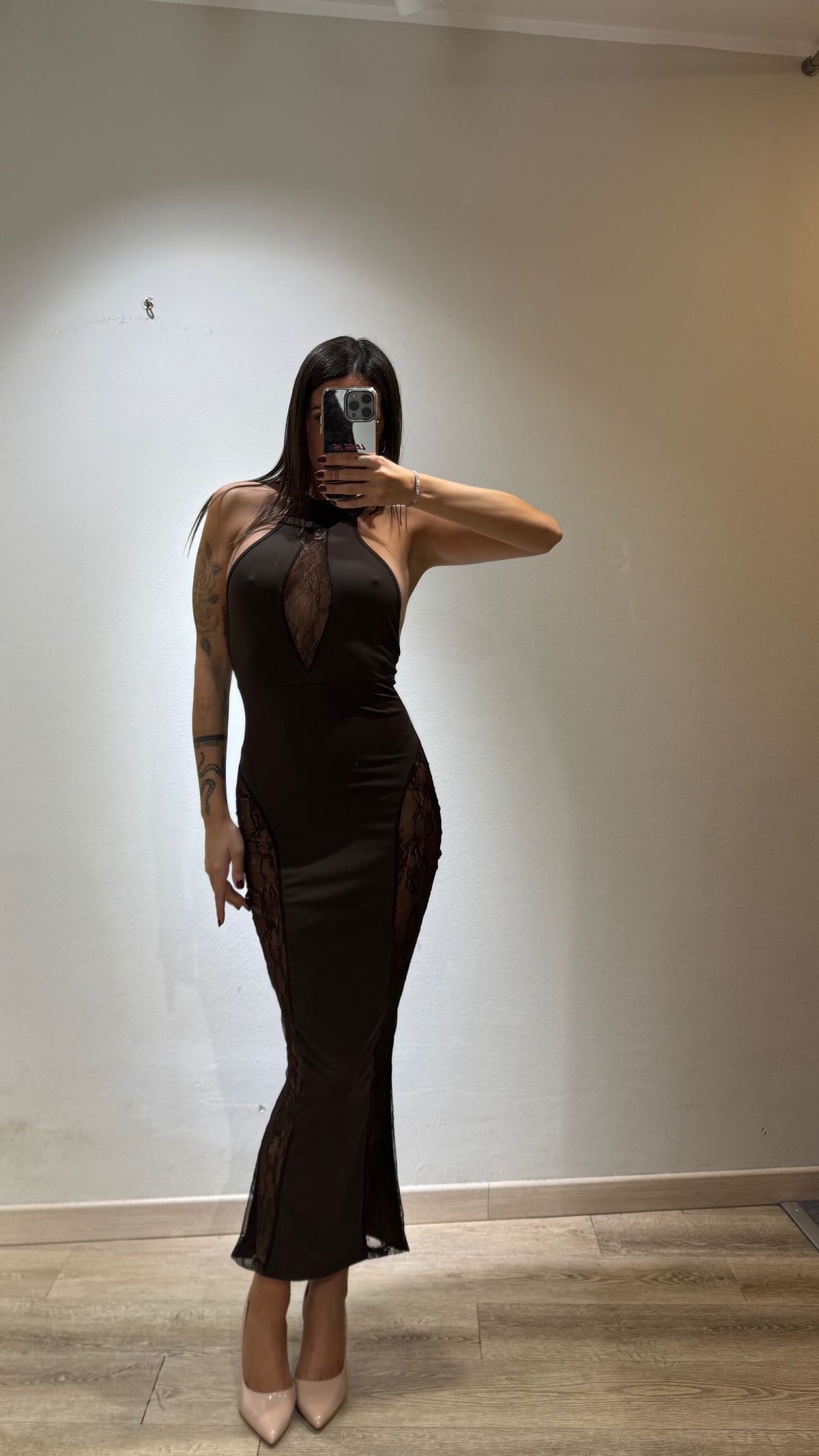 LONG DRESS NICOLE PIZZO